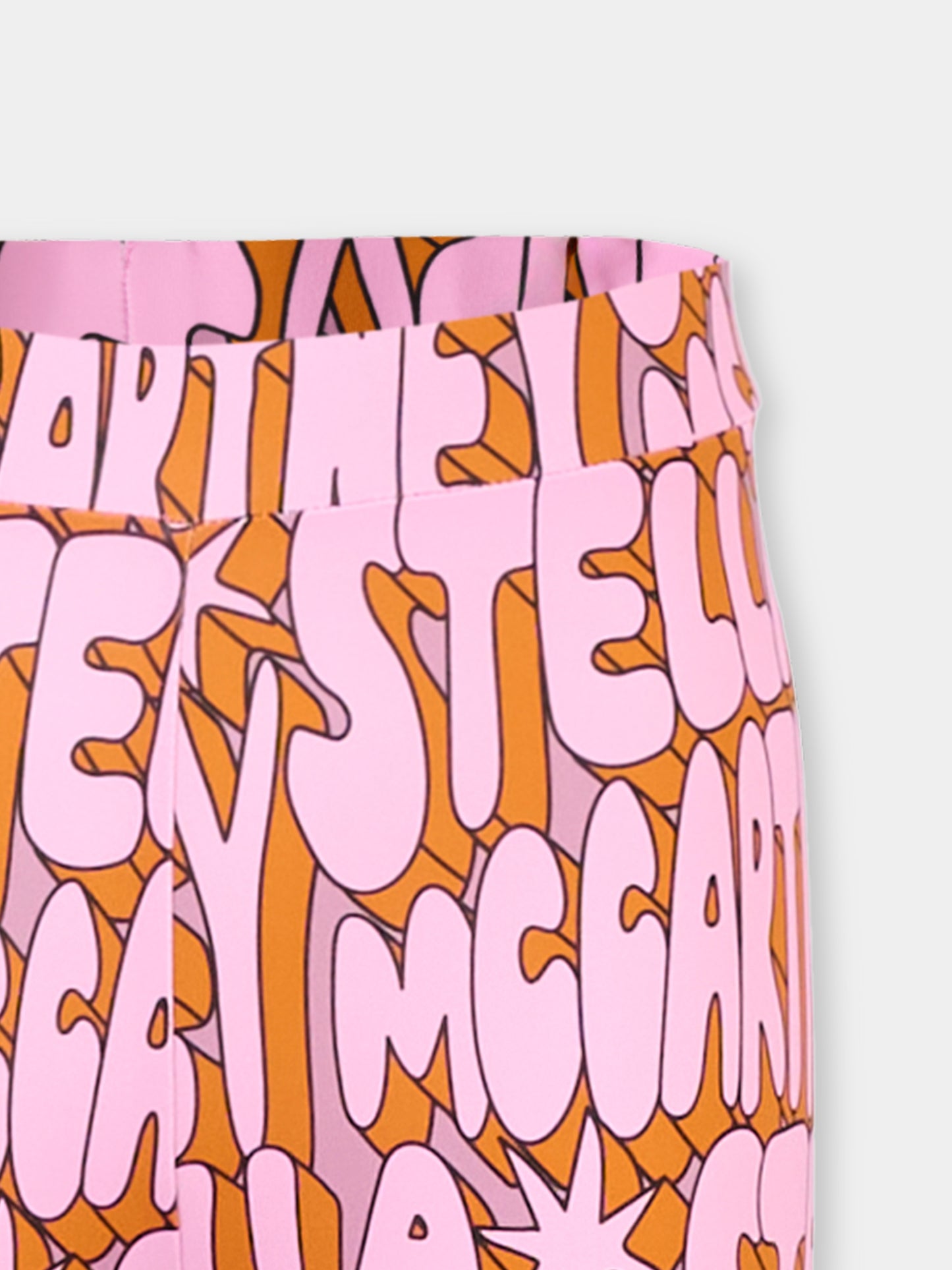 Leggings rosa per bambina con logo,Stella Mccartney Kids,TV6E00 Z2294 557MC