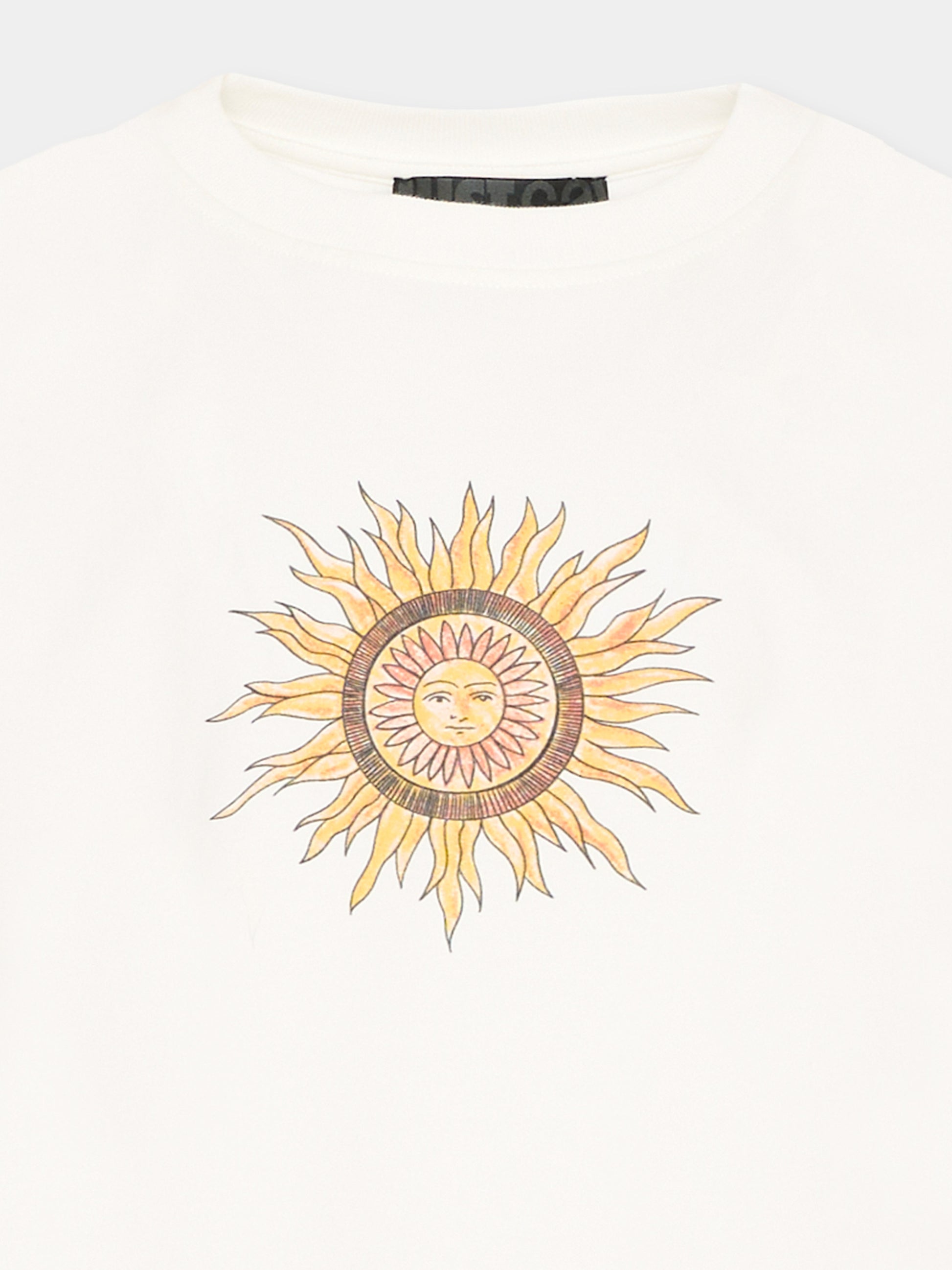 T-Shirt avorio per bambino con logo,Just Cavalli Kids,JBP26076TS PRISTINE