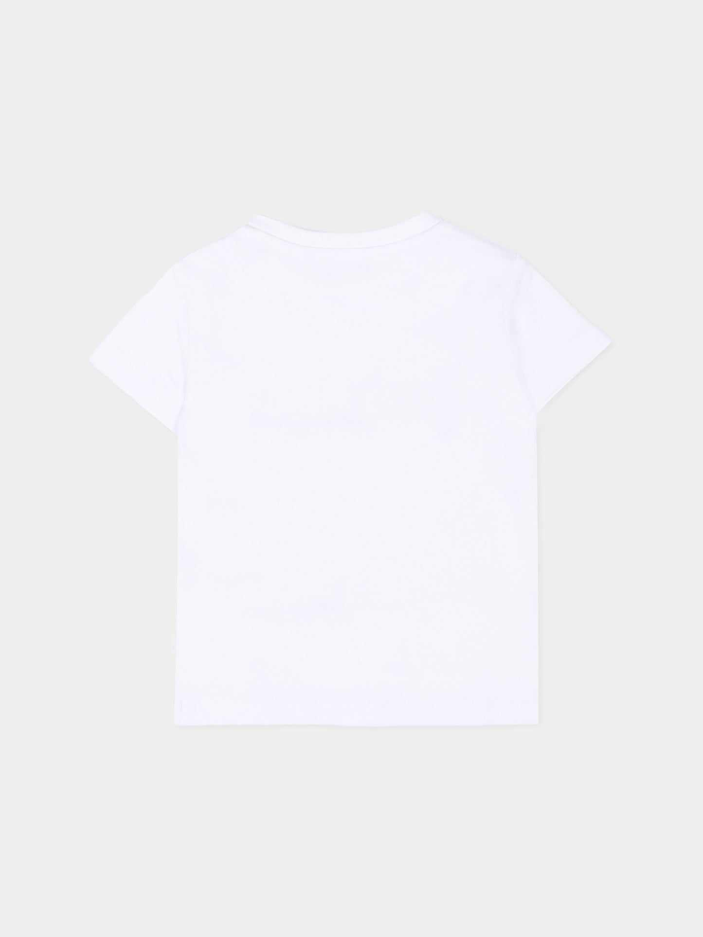 T-Shirt bianca per neonato con logo,Just Cavalli Kids,JIP26047TS WHITE