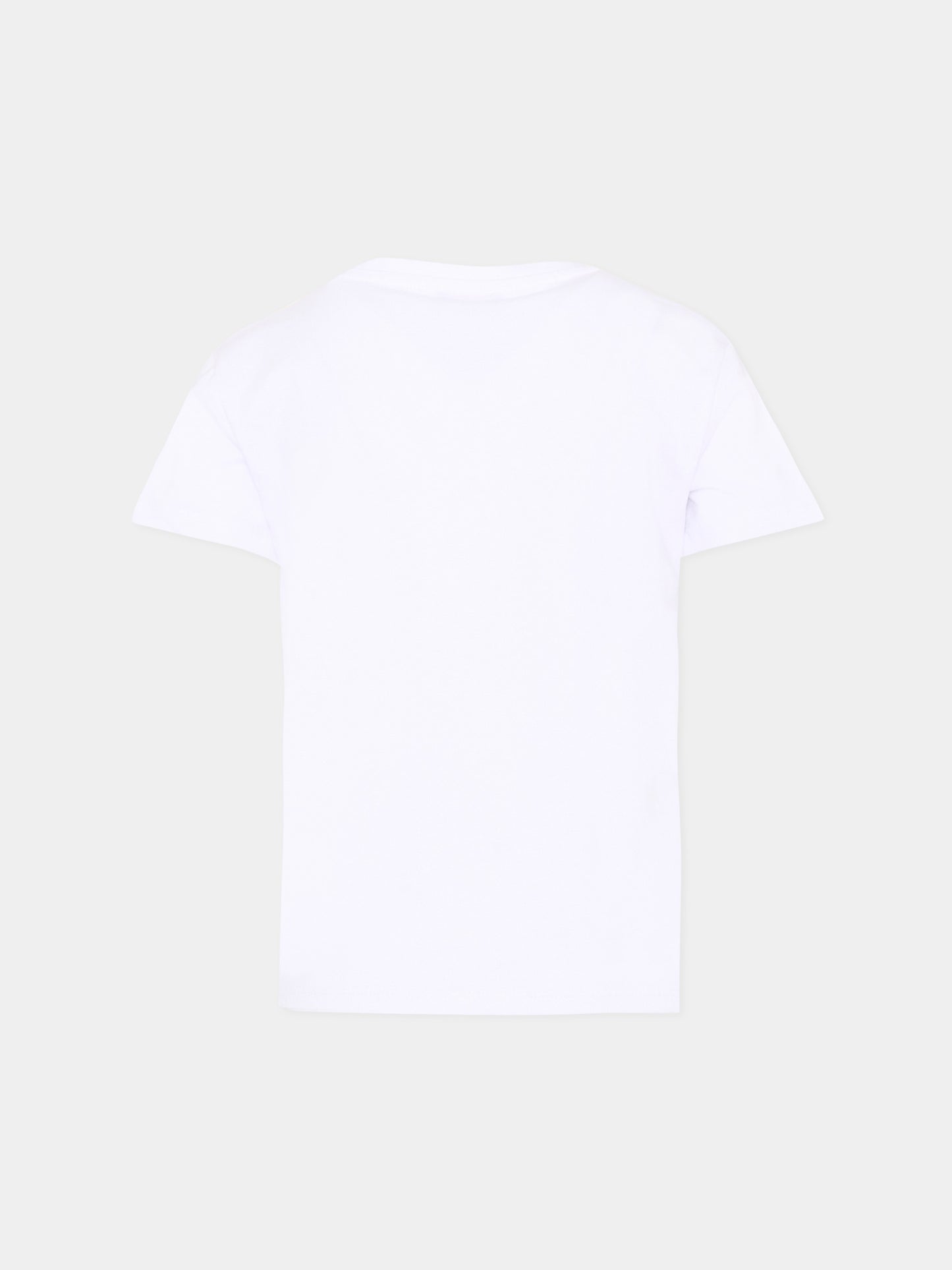 T-Shirt bianca per bambino con logo,Just Cavalli Kids,JIP26047TS WHITE