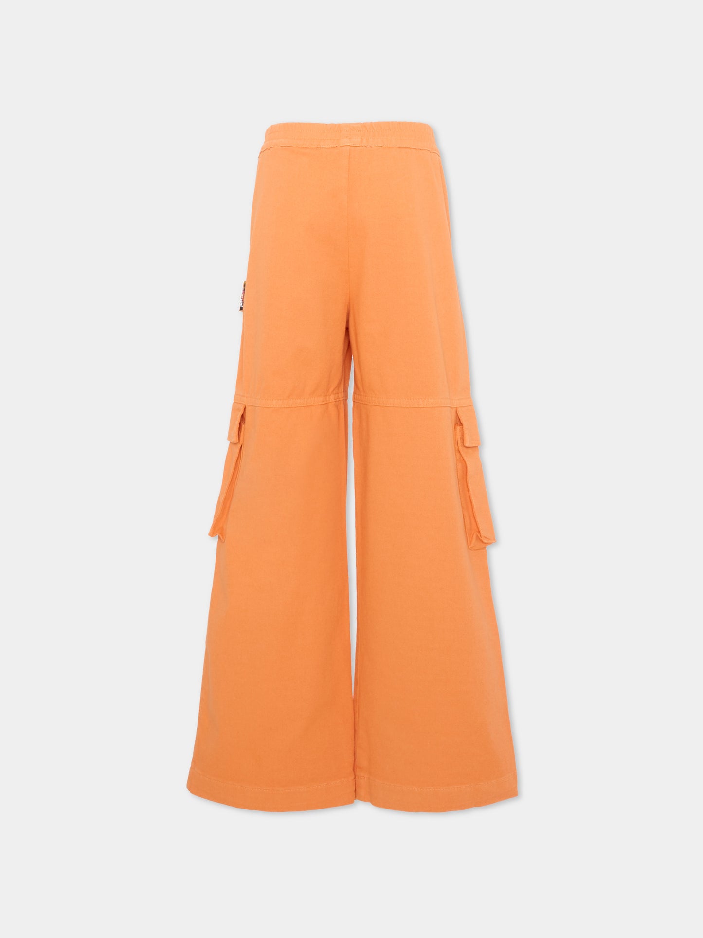 Pantalone arancione per bambina con tasche cargo,Just Cavalli Kids,JGP26089PA ORANGE DUSTY