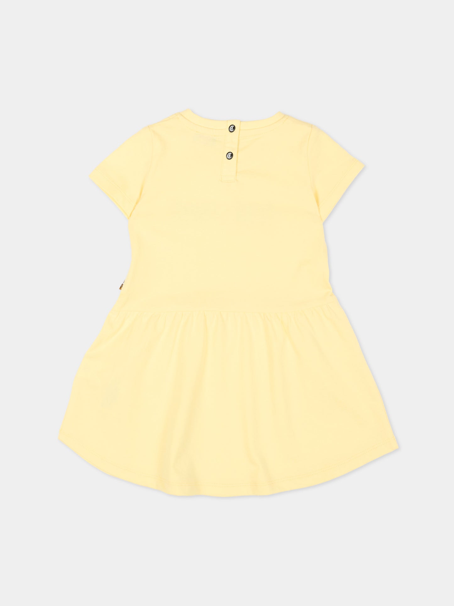Vestito giallo per neonata con logo,Just Cavalli Kids,JIP26026VE YELLOW KISSES