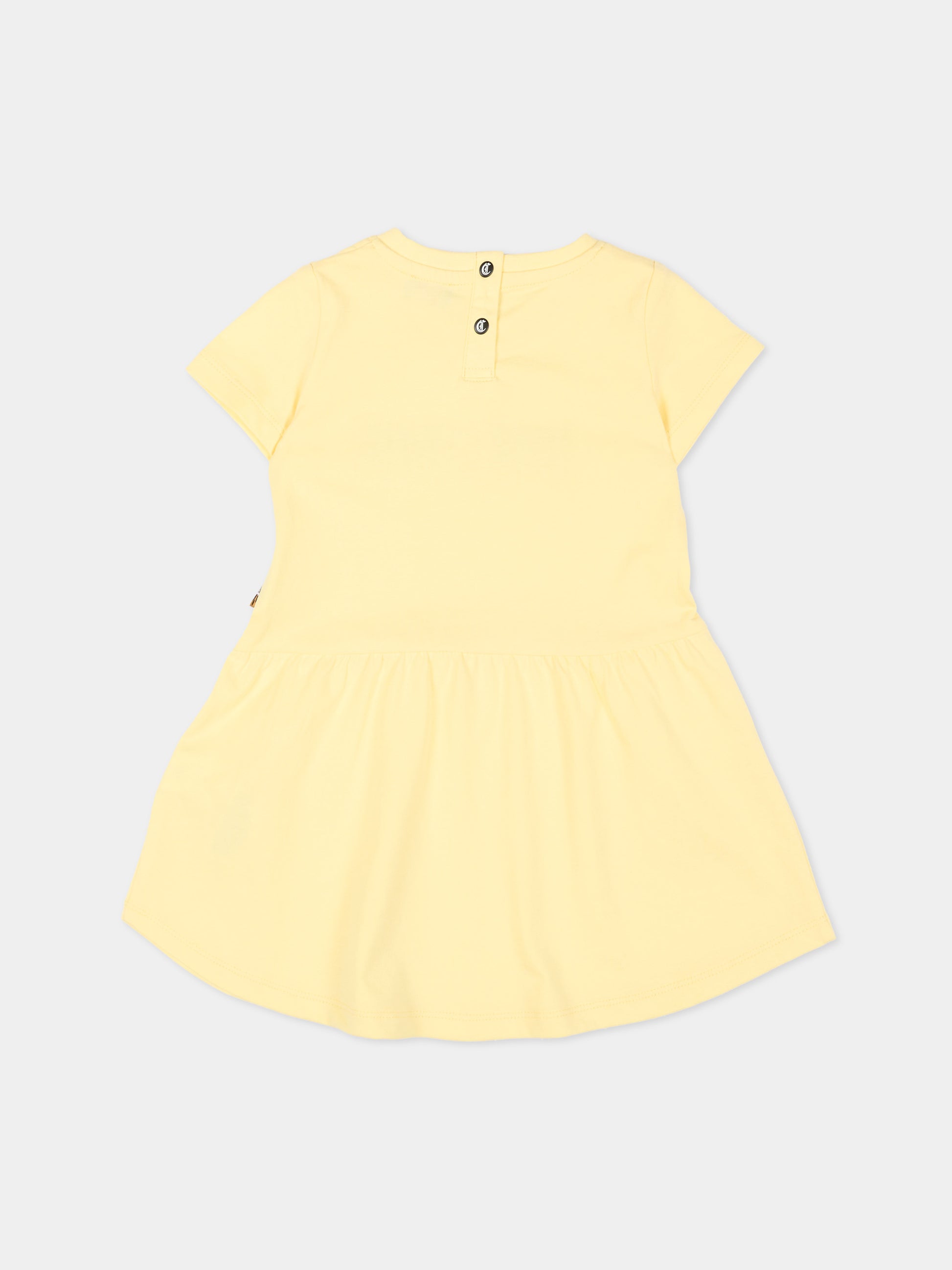 Vestito giallo per neonata con logo,Just Cavalli Kids,JIP26026VE YELLOW KISSES