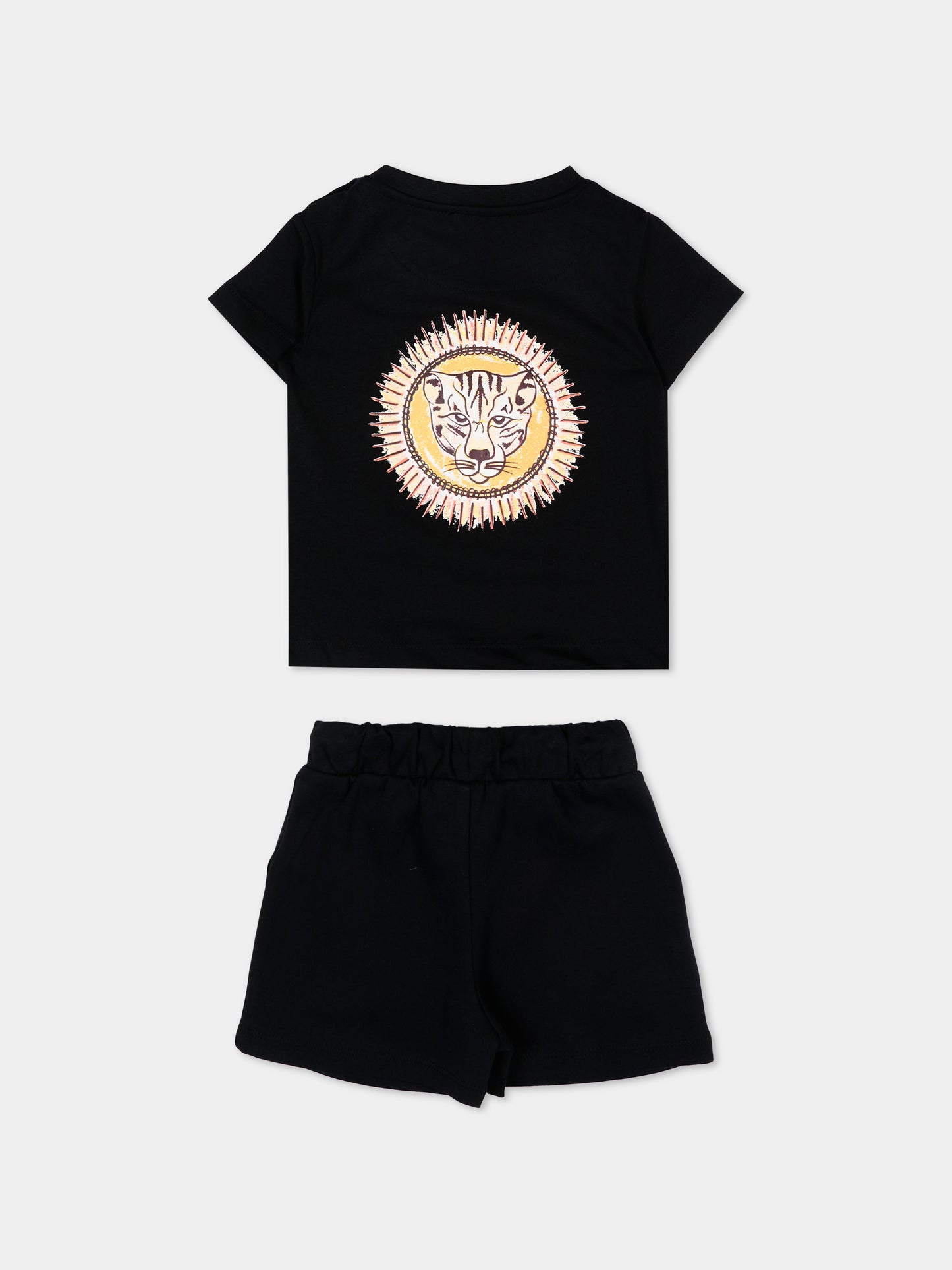 Completo sportivo nero per neonati con logo,Just Cavalli Kids,JIP26090CJ BLACK