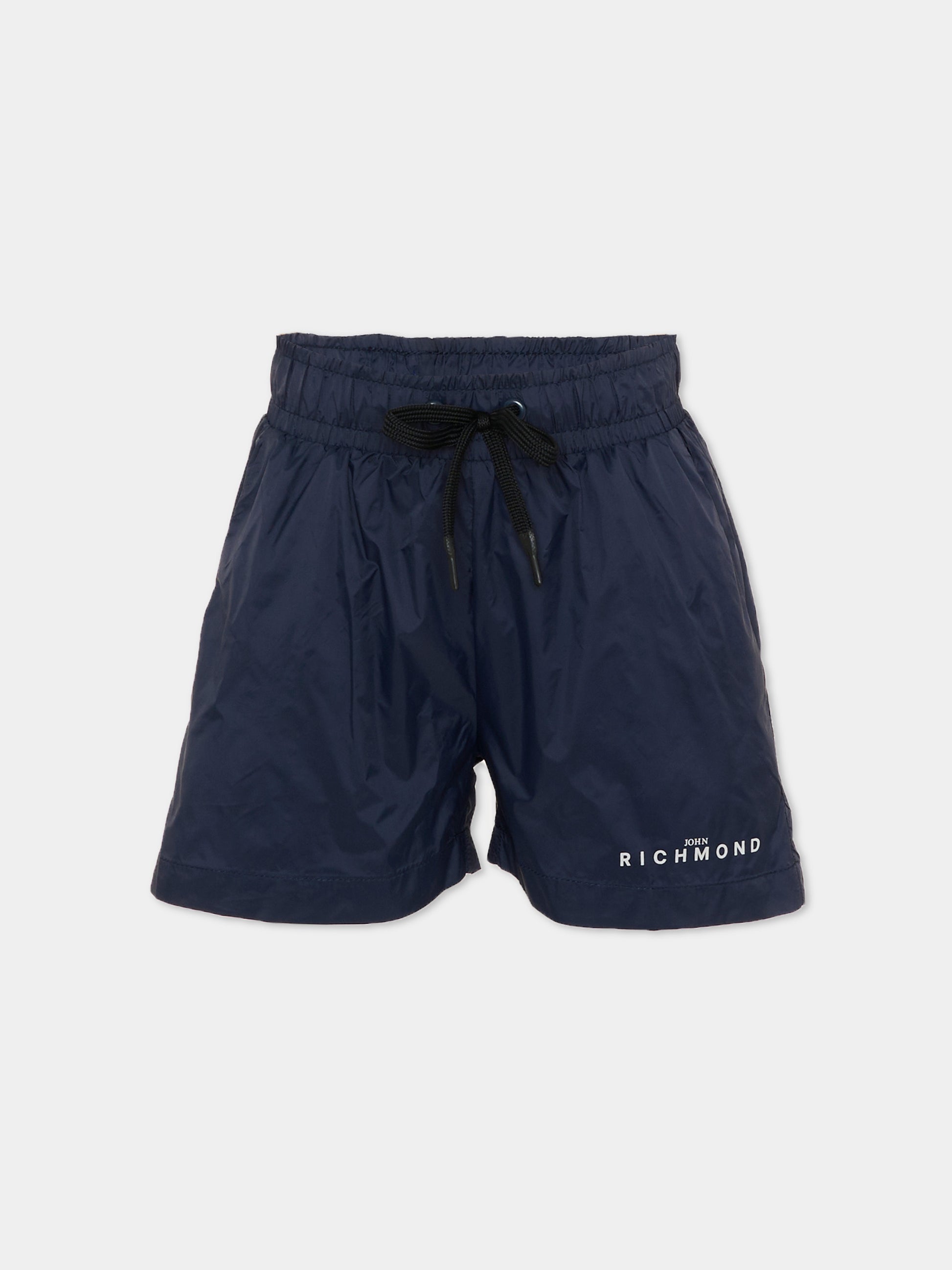 Boxer mare blu per bambino con logo,Richmond,RBP26024CO BLUE BEACON