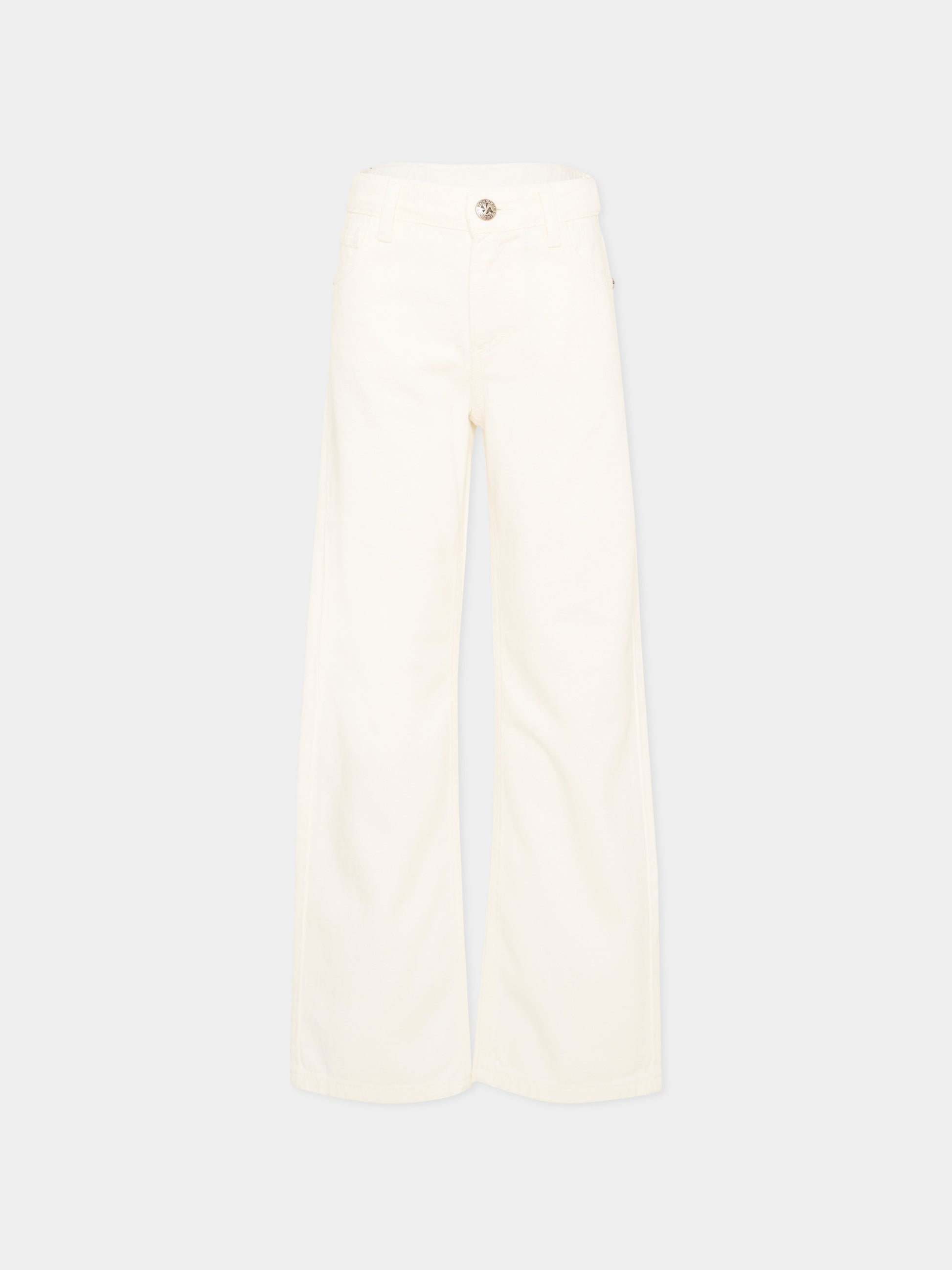 Pantaloni bianchi per bambino con logo,Richmond,RBP26227PA WHITE