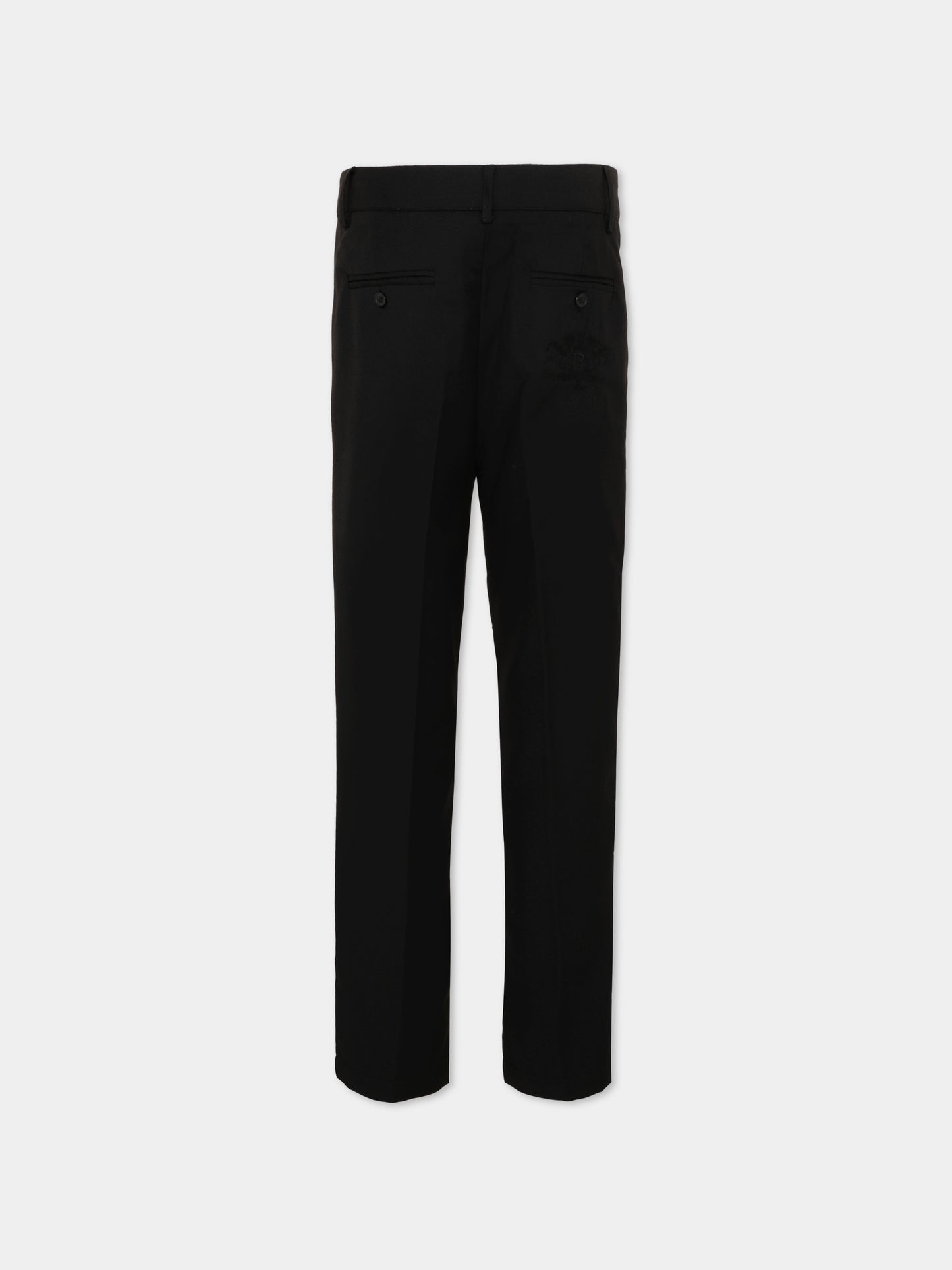 Pantaloni eleganti nero per bambino con logo,Richmond,RBP26170PA BLACK