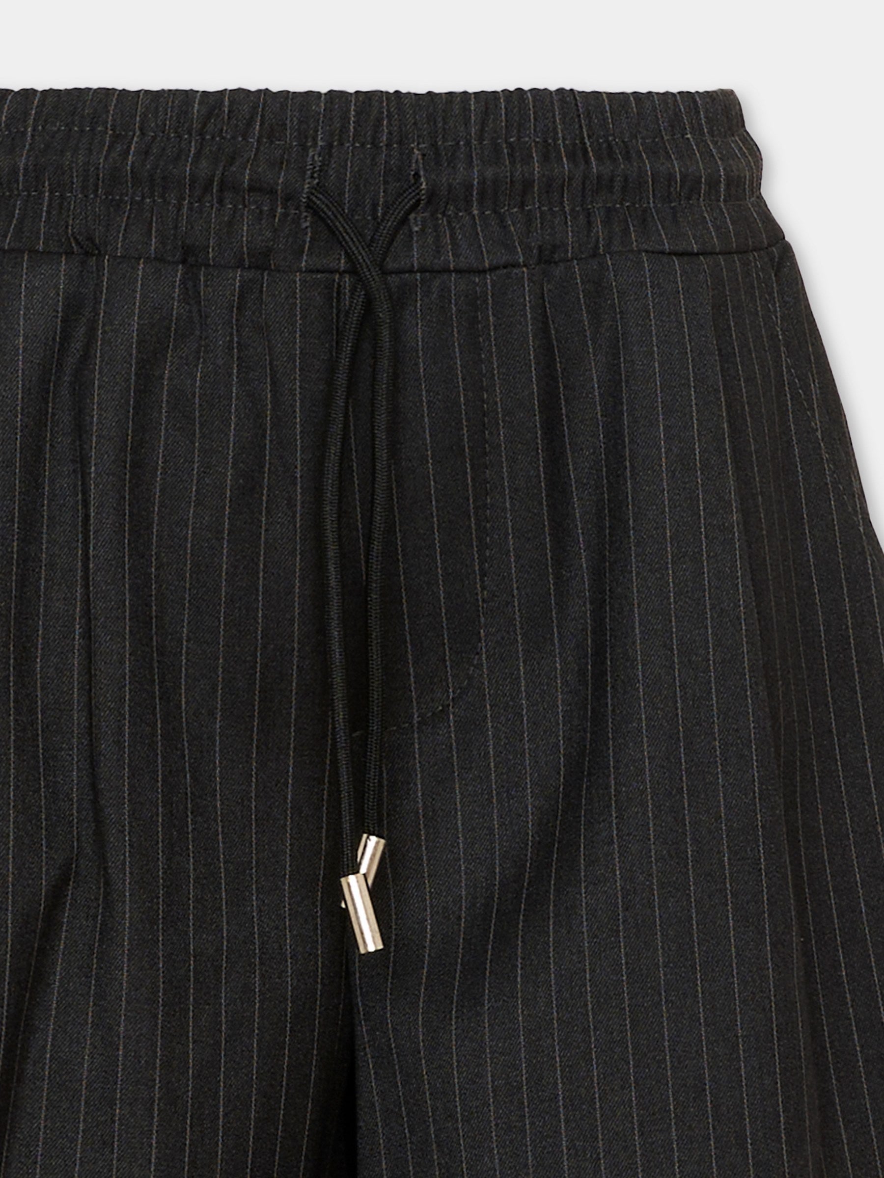 Shorts eleganti grigi gessati per bambino,Richmond,RBP26082BE GREY DARK PINSTRIPE