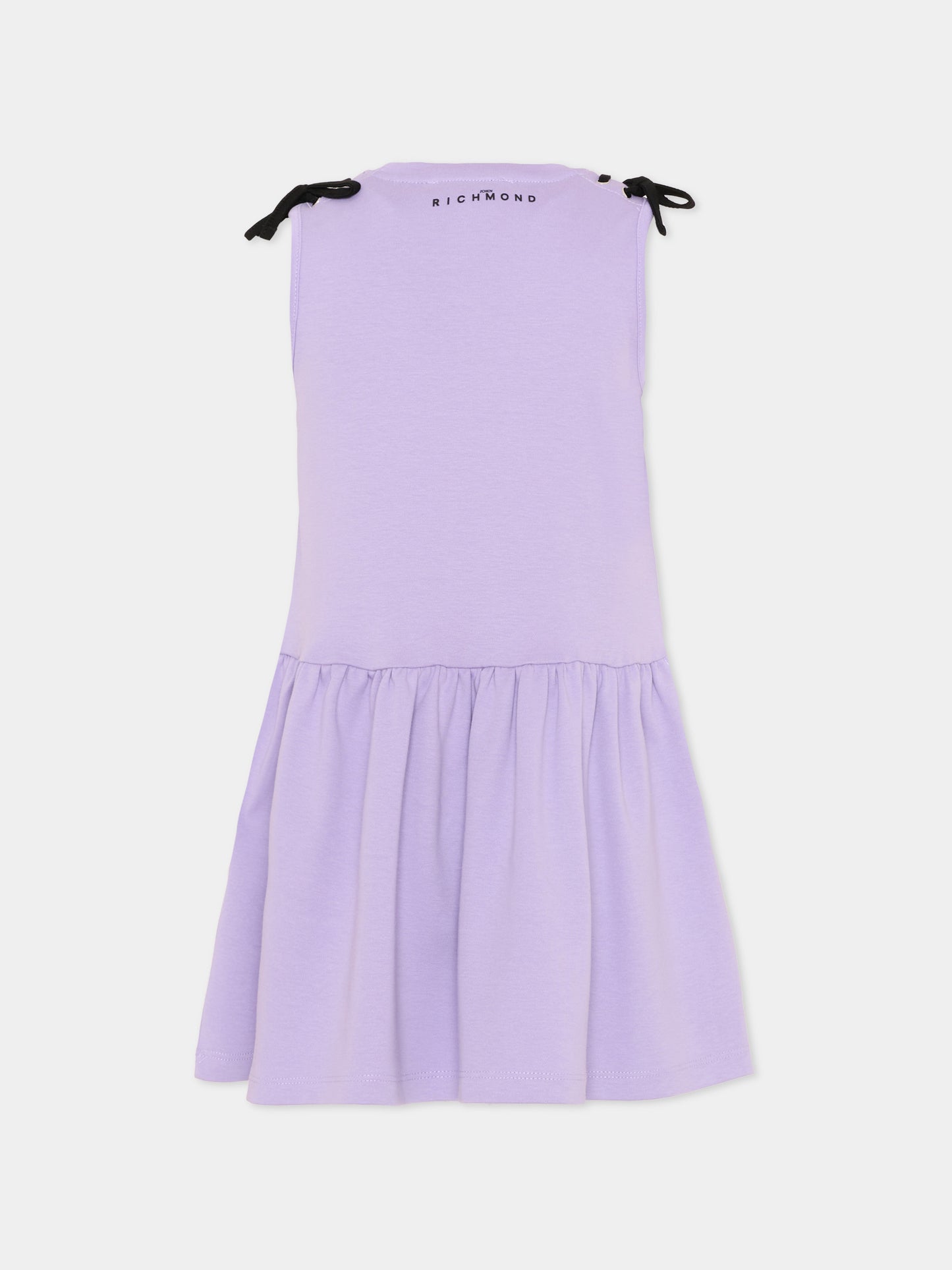 Vestito rosa per bambina con logo,Richmond,RGP26033VE VIOLET TULIP