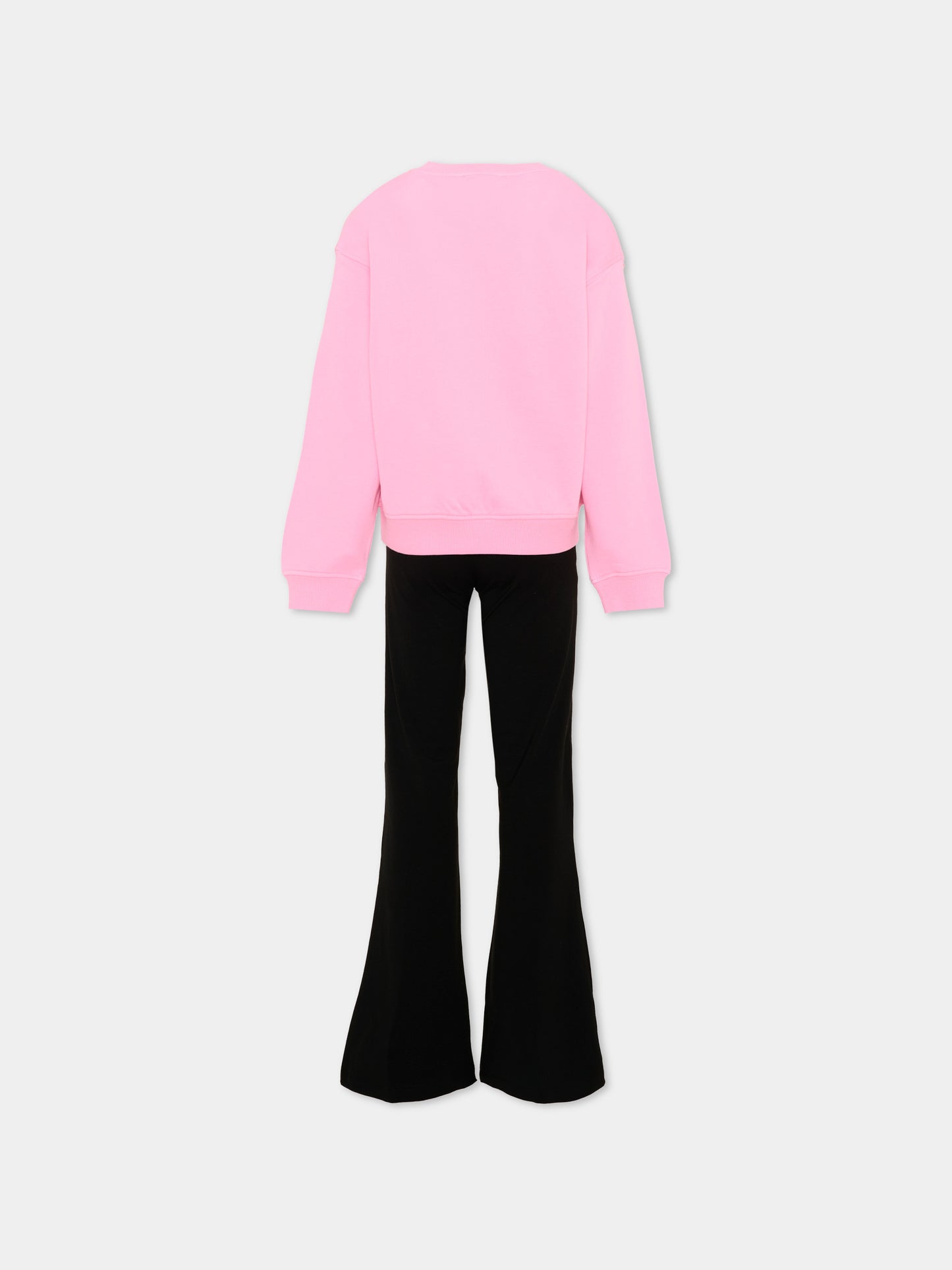Completo sportivo rosa per bambina con logo,Richmond,RGP26014CF PINK BEGONIA