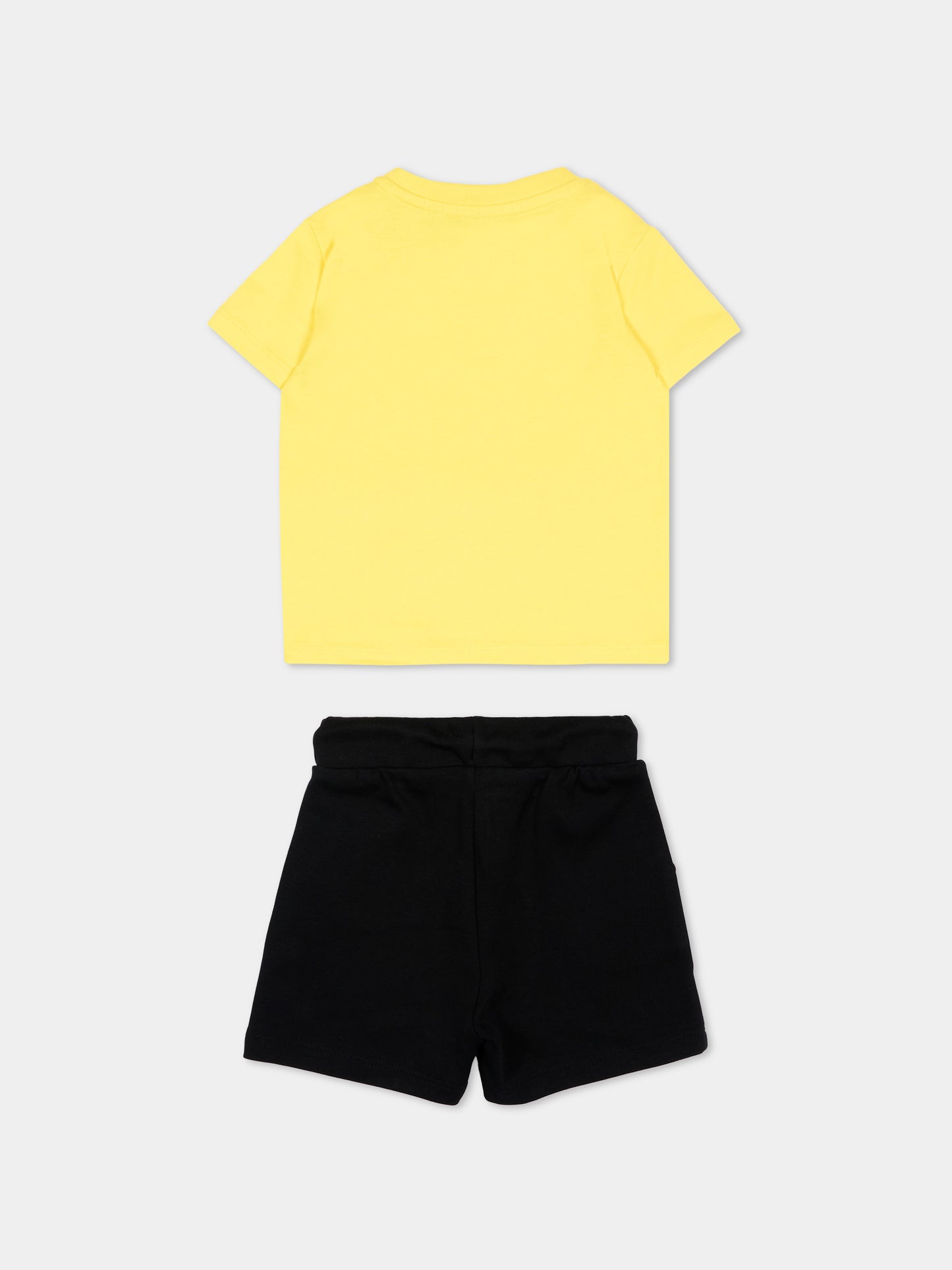Completo sportivo giallo per neonato con logo,Richmond,RIP26006CJ YELLOW BUTTERCUP