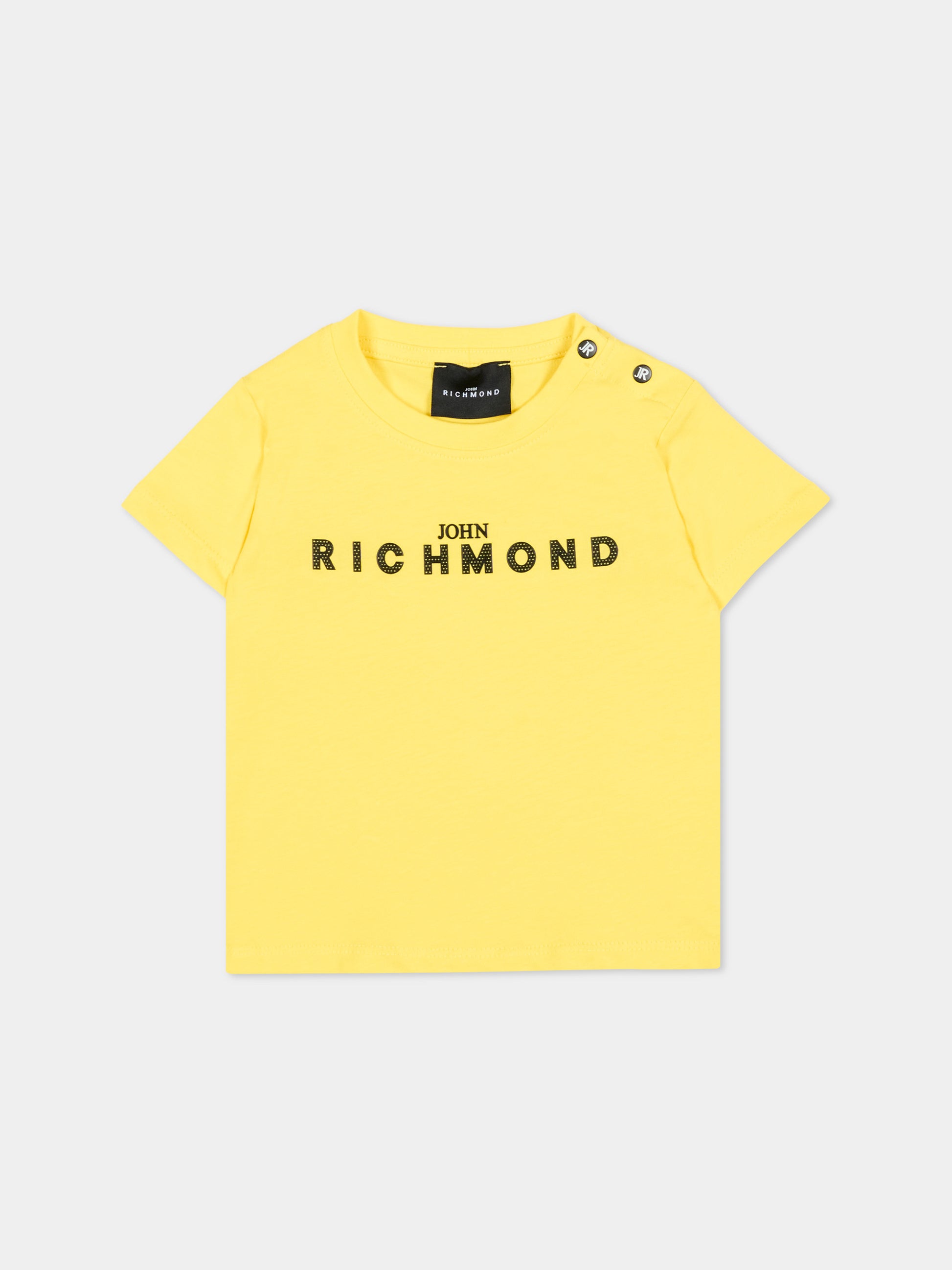 T-shirt gialla per neonato con logo,Richmond,RIP26002TS YELLOW BUTTERCUP