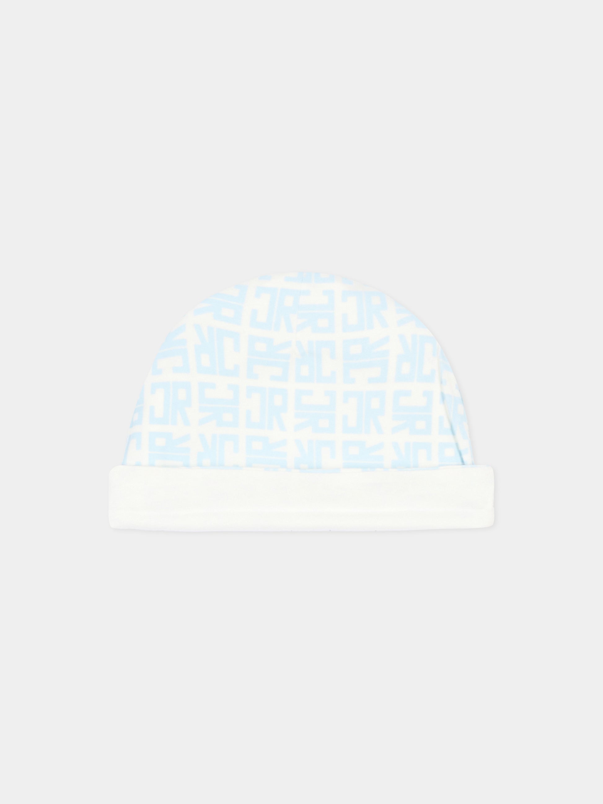 Set tutina azzurro per neonato con logo,Richmond,RLP26001TU AZURE