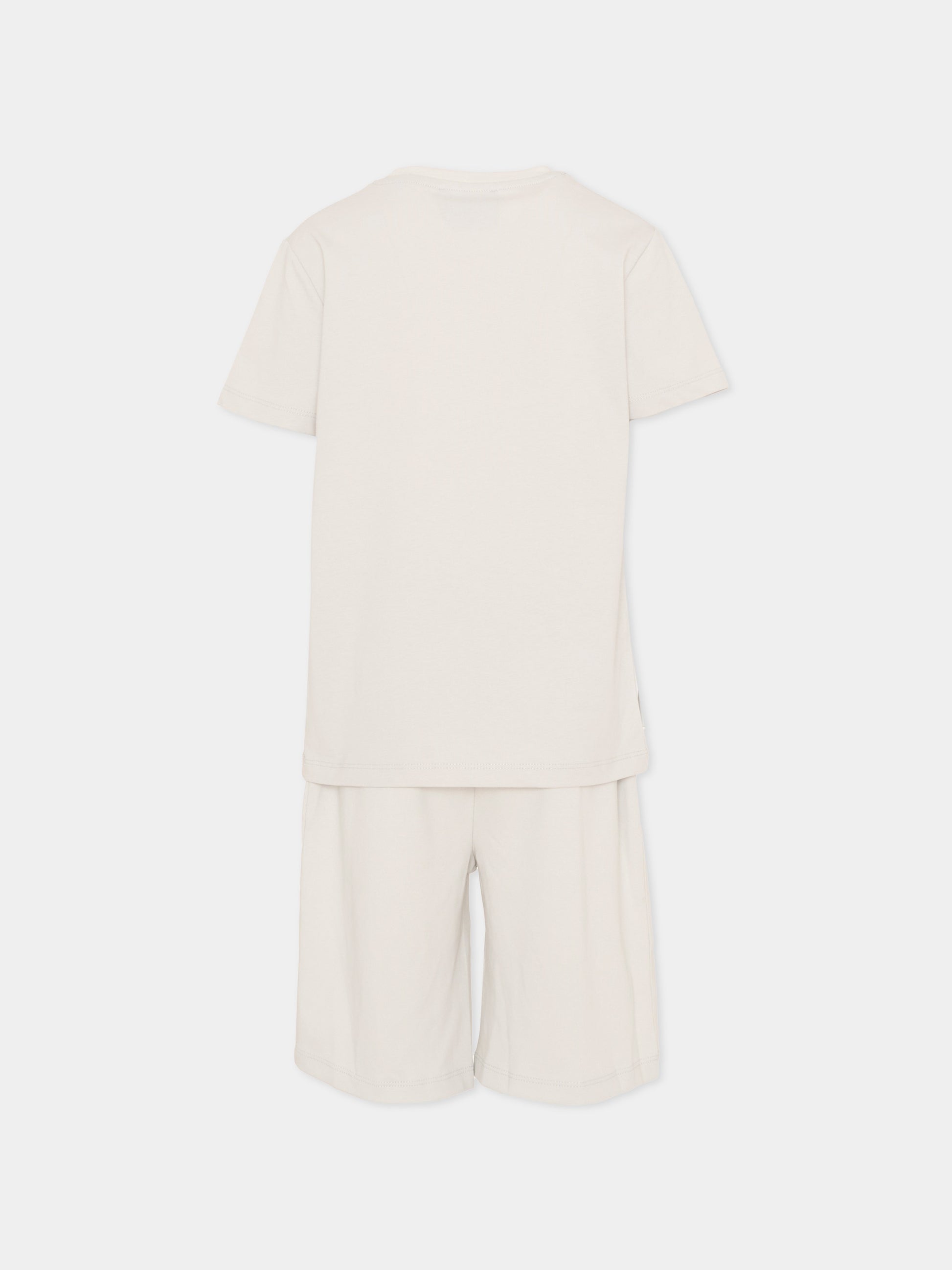 Completo sportivo grigio per bambino con logo,Richmond,RBP26018CJ BLUE VAPOR