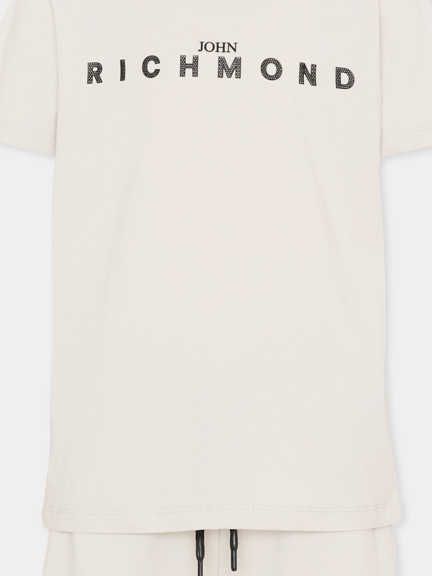 Completo sportivo grigio per bambino con logo,Richmond,RBP26018CJ BLUE VAPOR