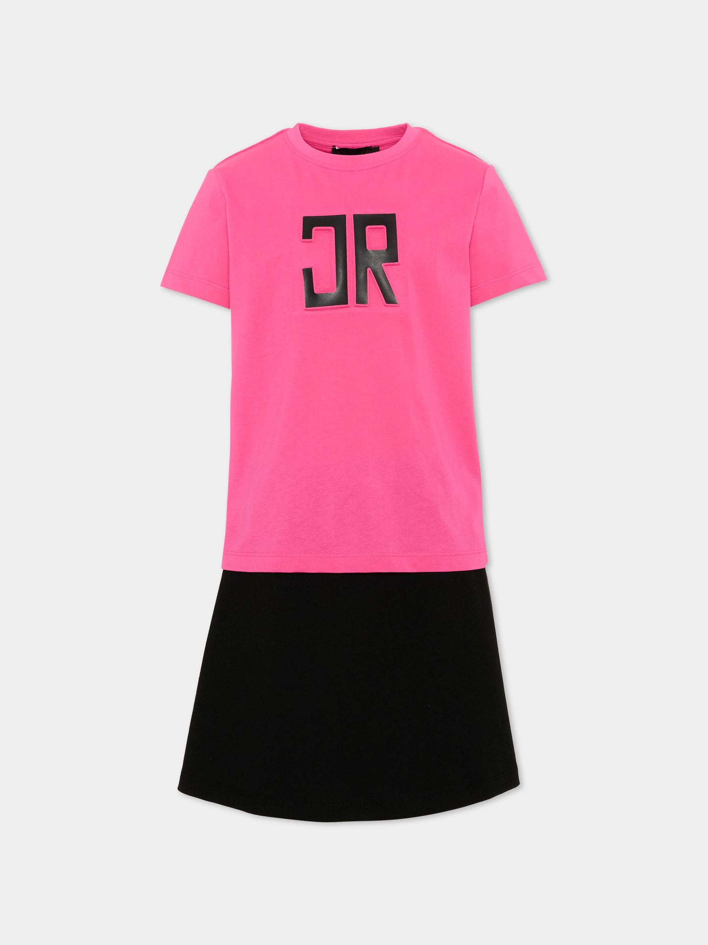 Completo sportivo fucsia per bambina con logo,Richmond,RGP26005CJ FUCHSIA PURPLE