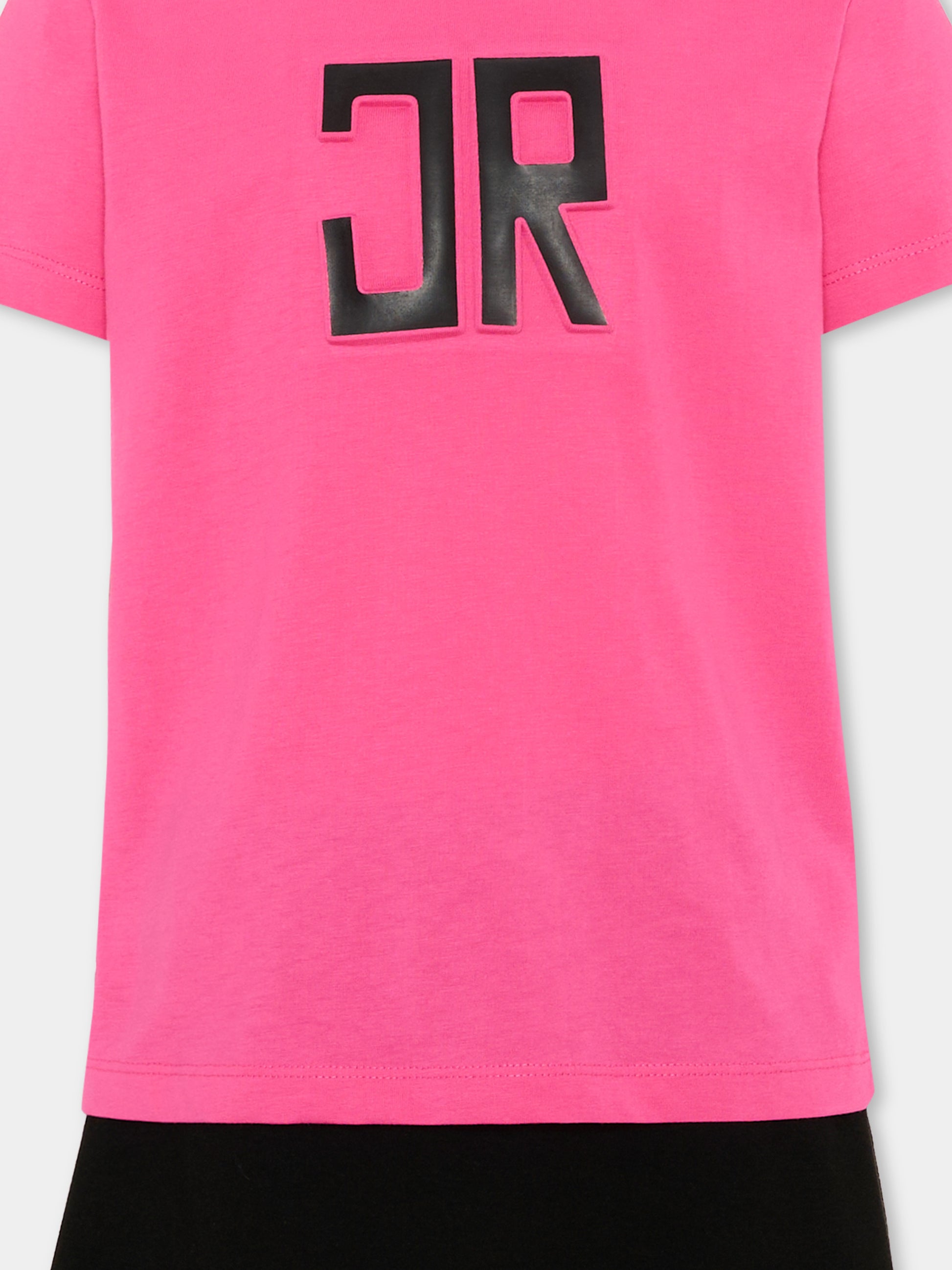 Completo sportivo fucsia per bambina con logo,Richmond,RGP26005CJ FUCHSIA PURPLE