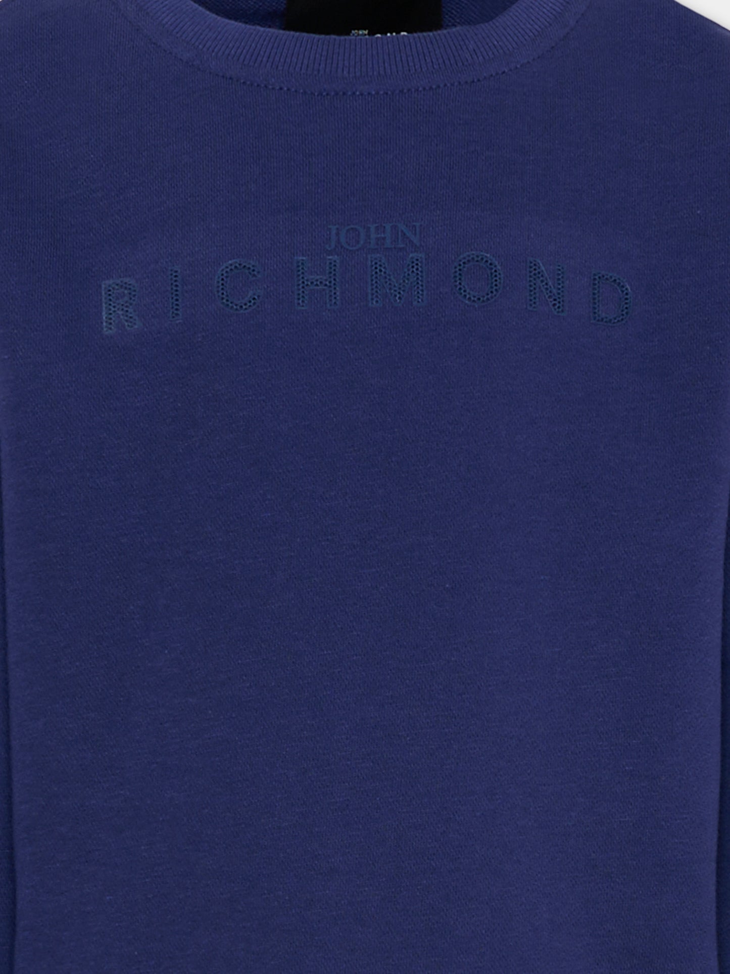 Felpa blu per bambini con logo,Richmond,RBP26013FE BLUE BEACON