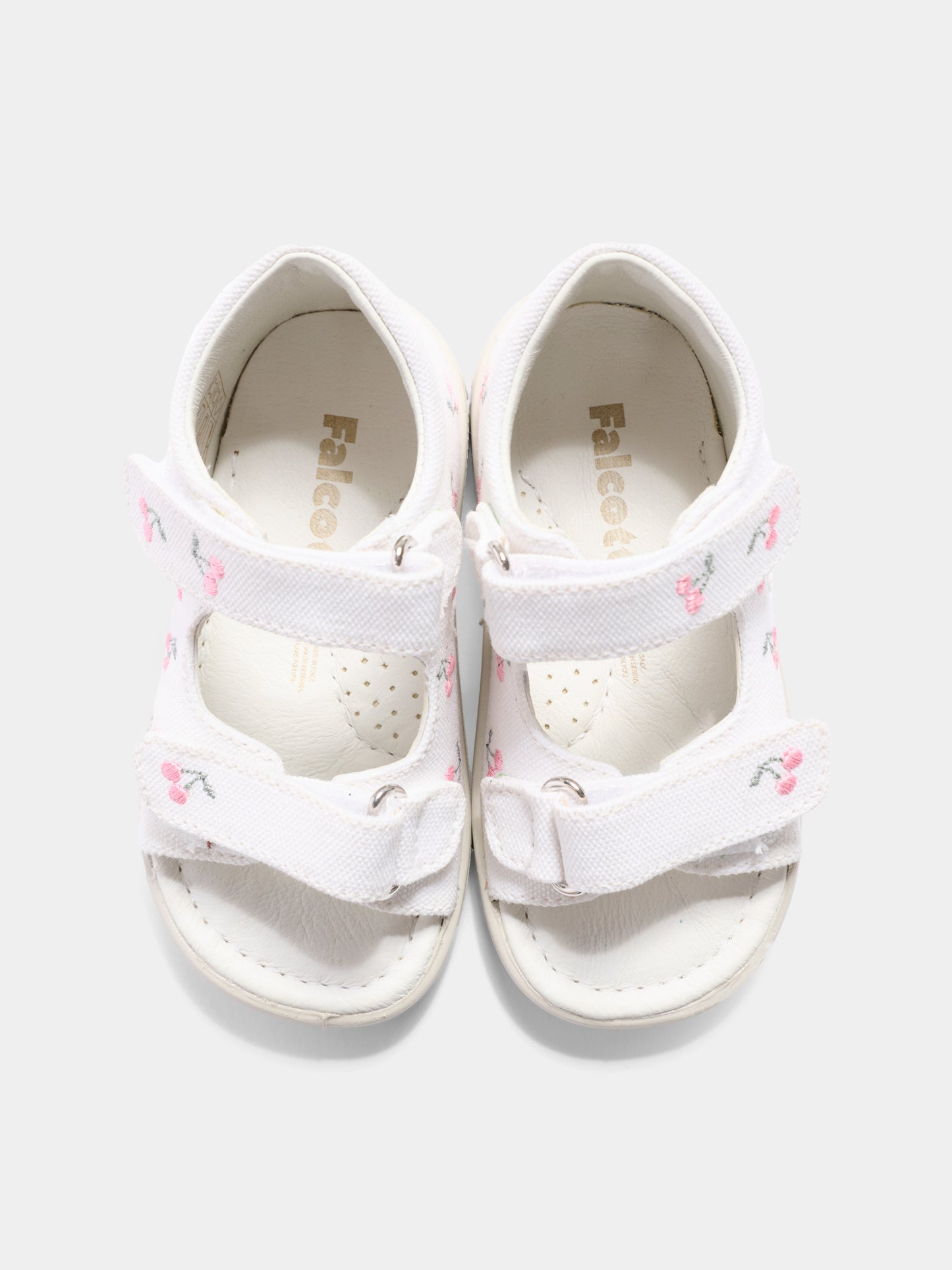 Sandali bianchi Zupya per bambina con ciliegie,Falcotto,001 1501163 01 0N01