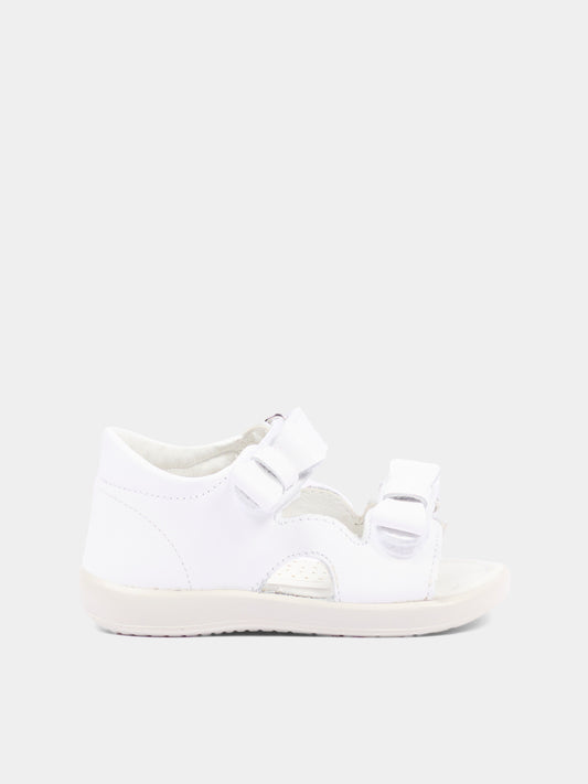 Sandali bianchi Feila per bambina con fiocchi,Falcotto,001 1501151 01 0N01