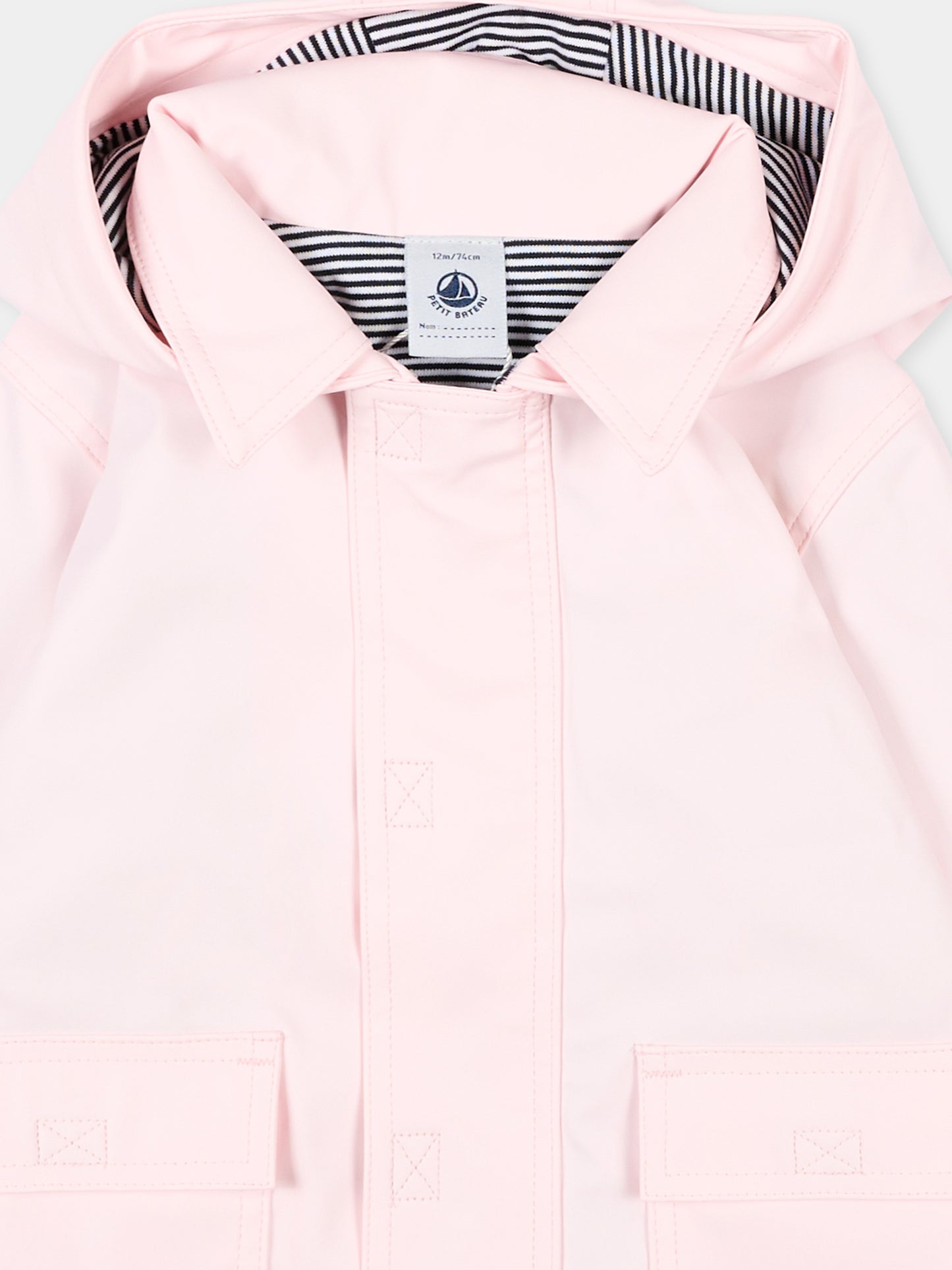 Giaccha a vento rosa per neonata,Petit Bateau,A0FKB BARELY 02