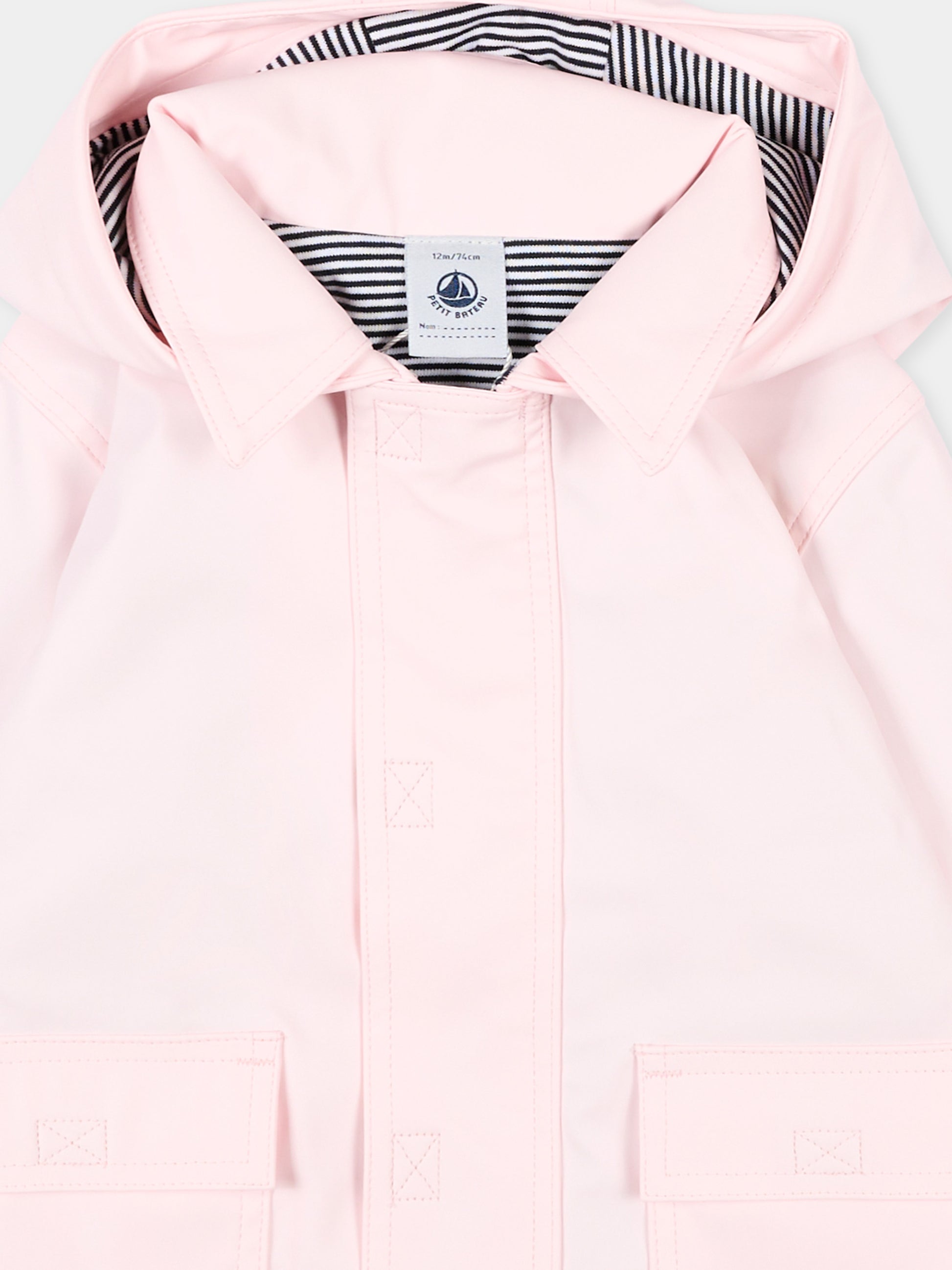 Giaccha a vento rosa per neonata,Petit Bateau,A0FKB BARELY 02