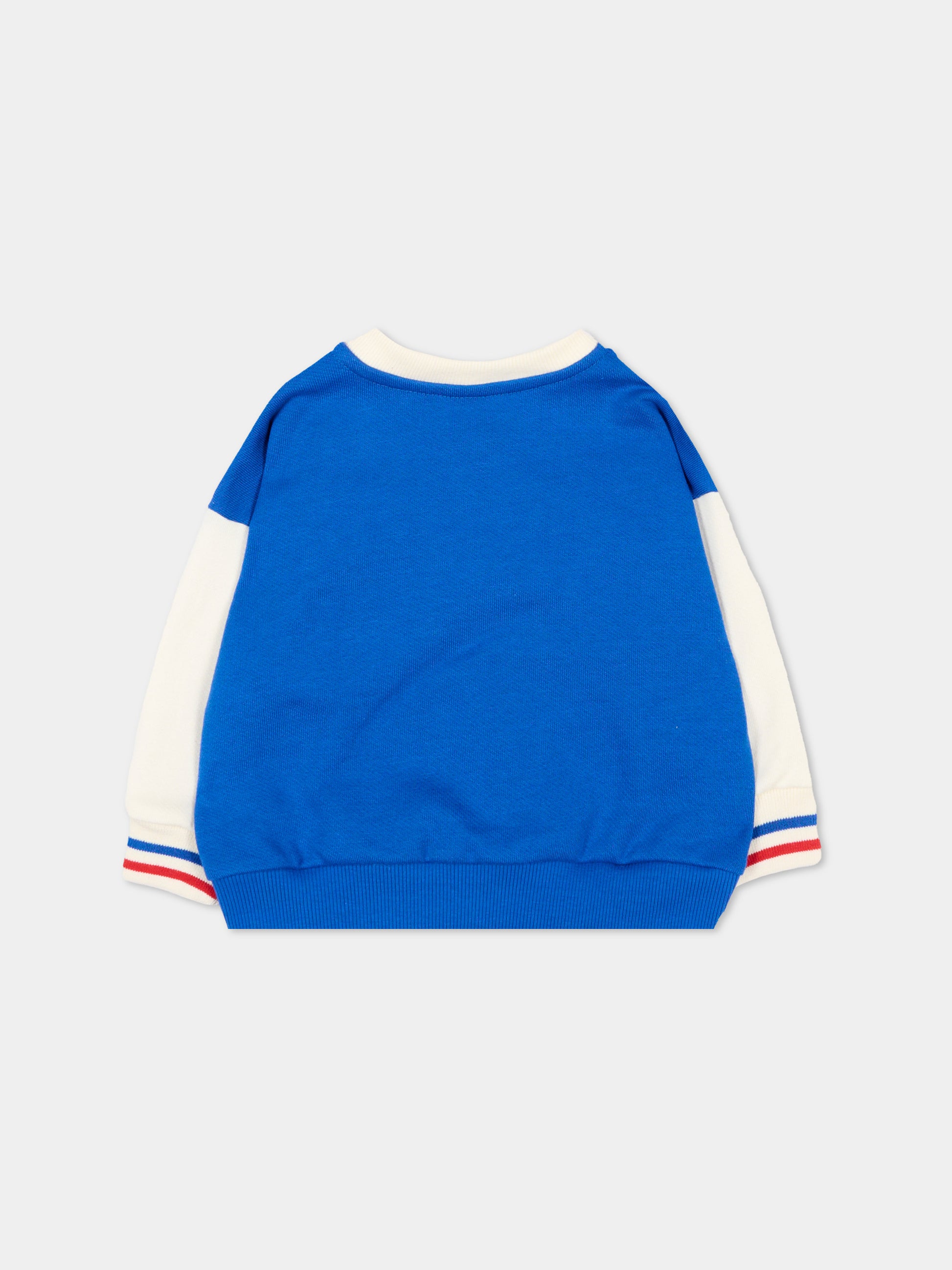 Bomber blu per neonato con logo,Petit Bateau,A0FRP PERSE/MILK 01