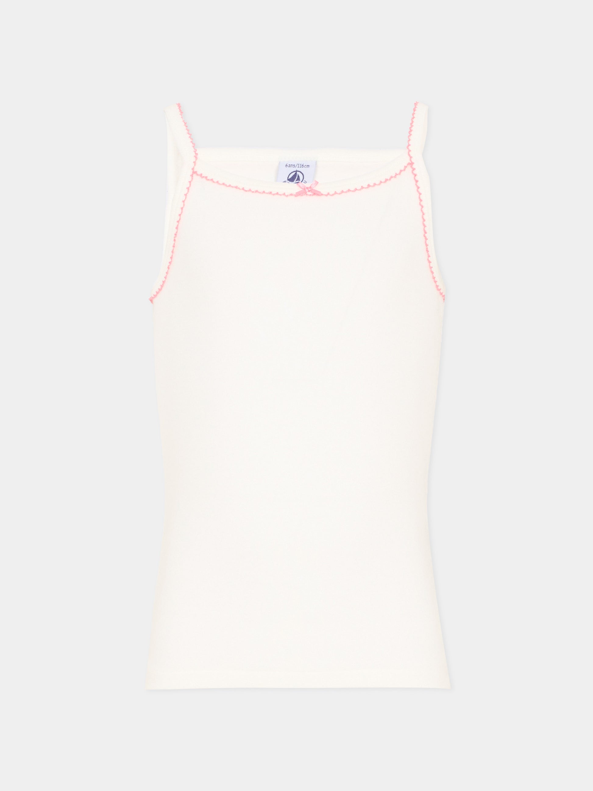 Set canottiere multicolor per bambina a cuori,Petit Bateau,A0FGO VARIANTE 1 00