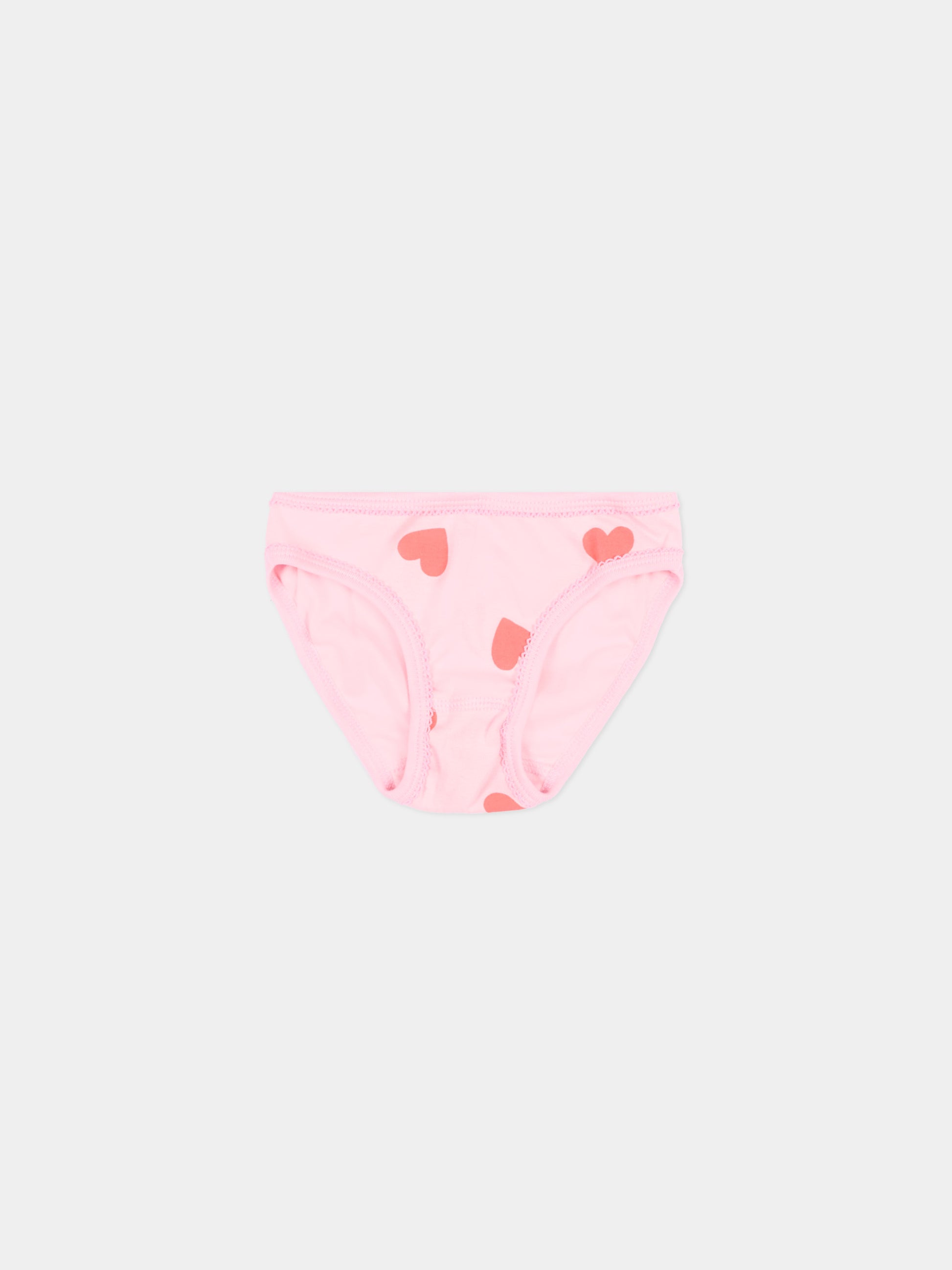 Set slip multicolor per bambina con cuori,Petit Bateau,A0FGT VARIANTE 1 00