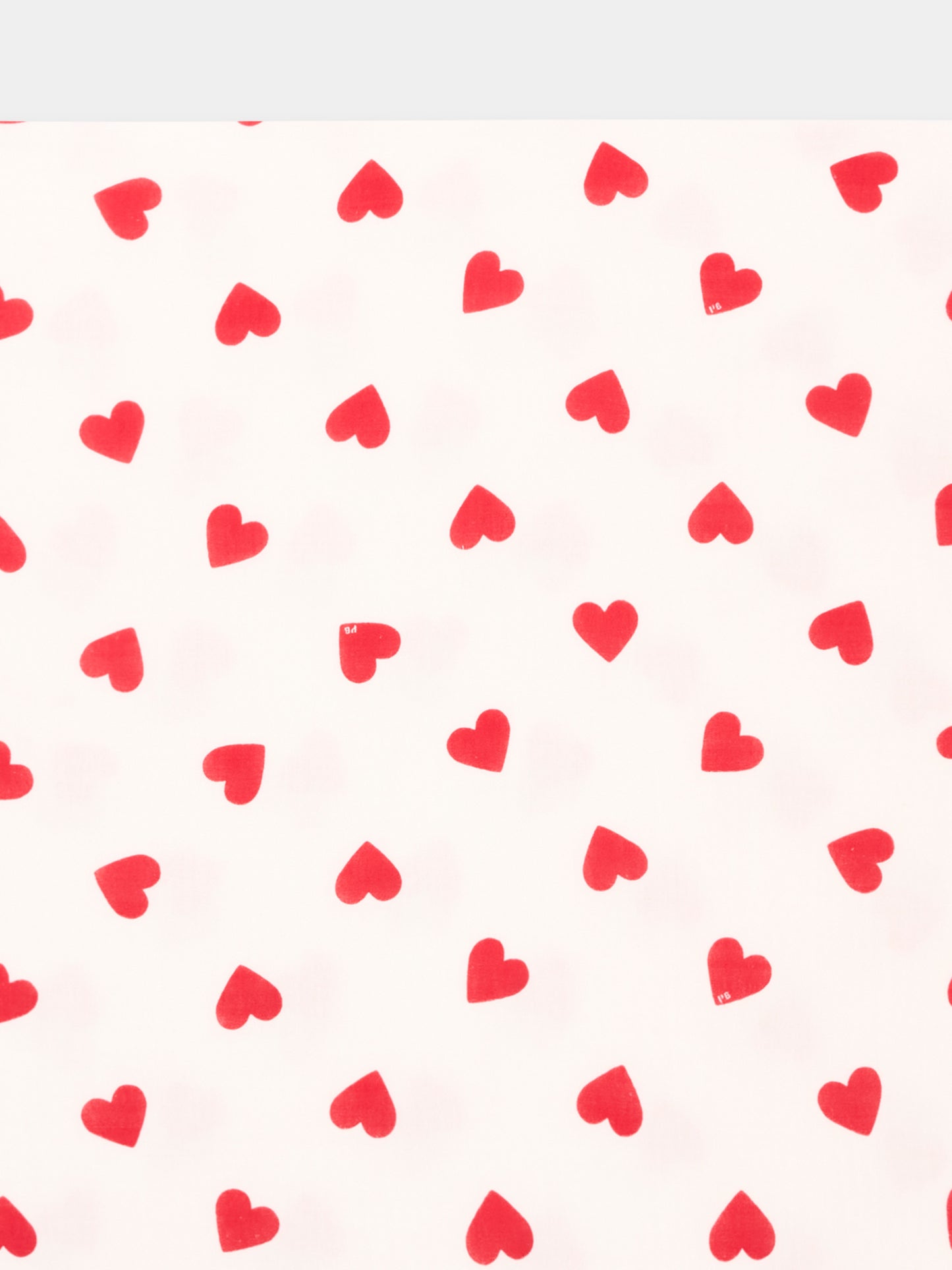 Coperta avorio per neonata con cuori,Petit Bateau,A0EZH MARSHMALLOW/TERKUIT 01