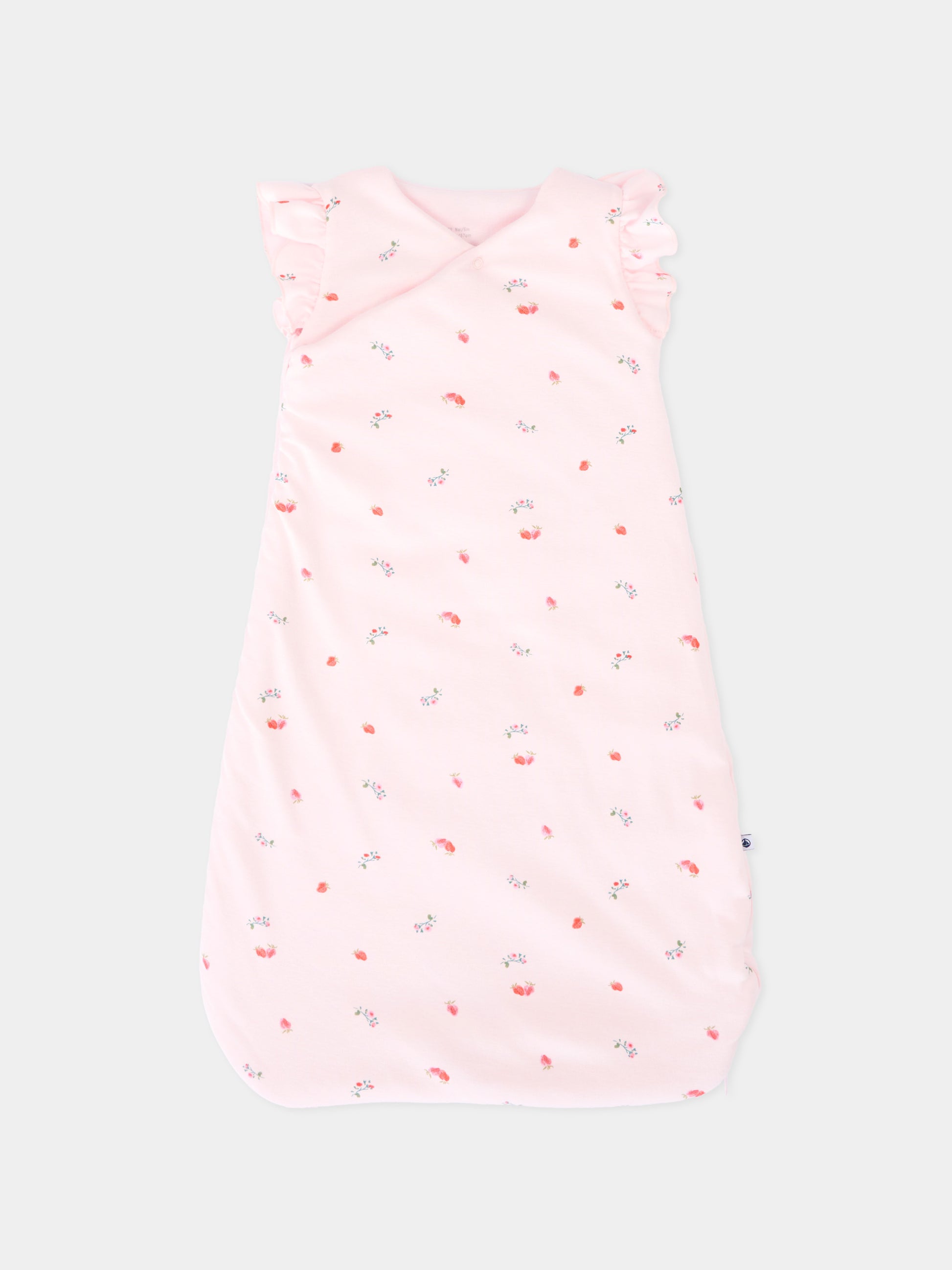 Sacco nanna rosa per neonata floreale,Petit Bateau,A0F6D BARELY/MULTICO 01