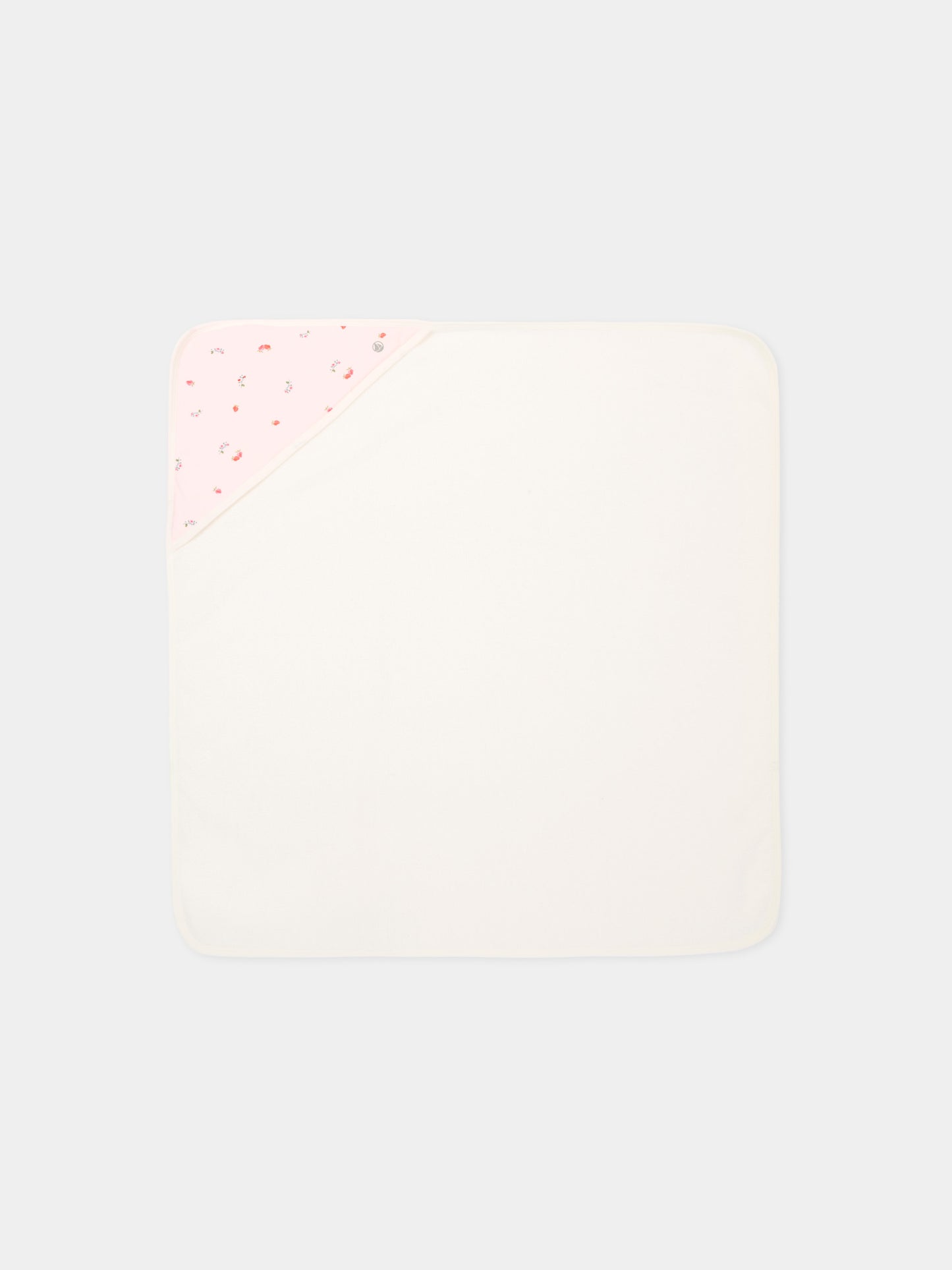 Accappatoio rosa per neonata con fragole,Petit Bateau,A0FFC BARELY/MULTICO 01