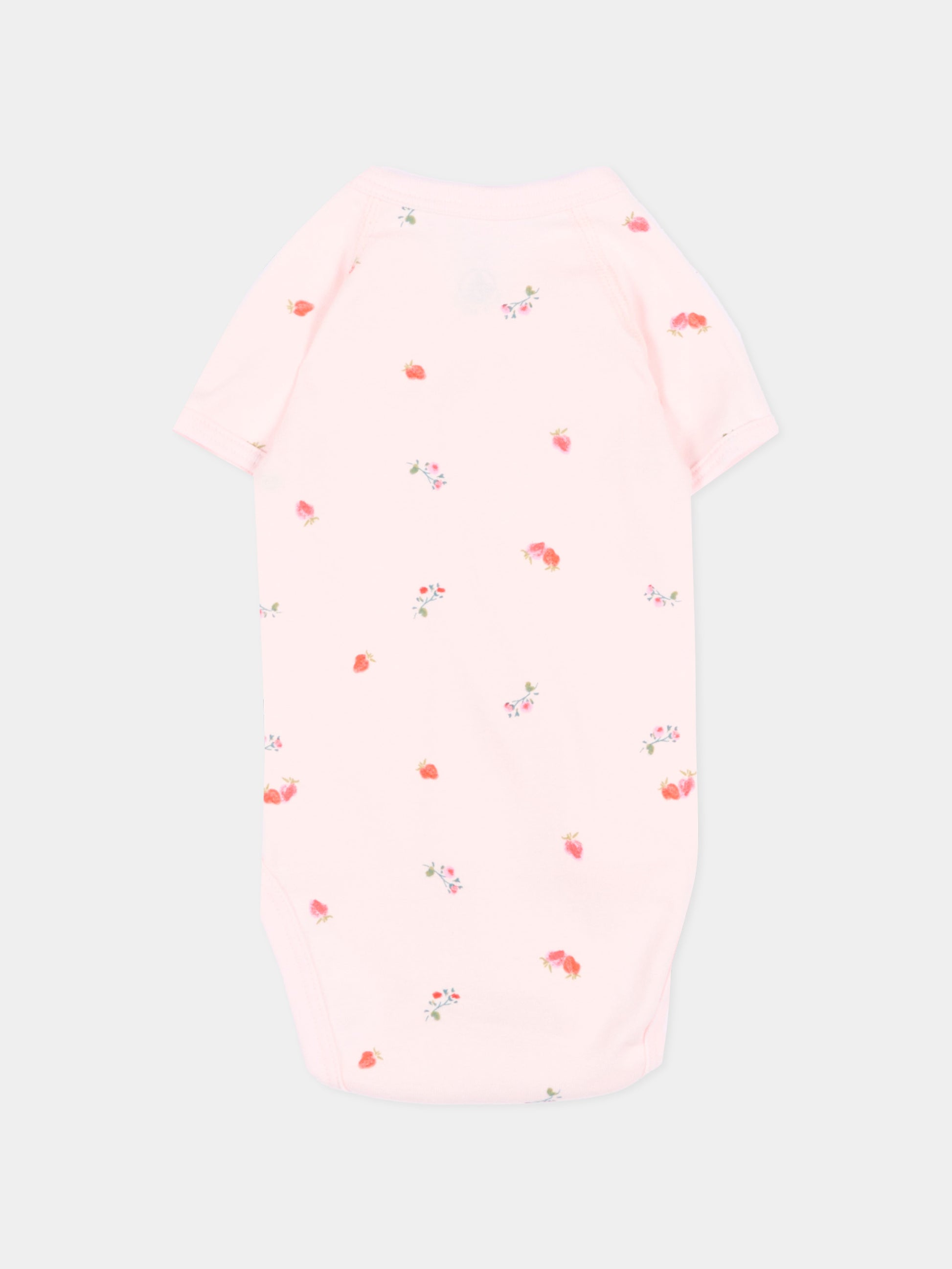 Set body multicolor per neonata con fragole,Petit Bateau,A0FAU VARIANTE 1 00