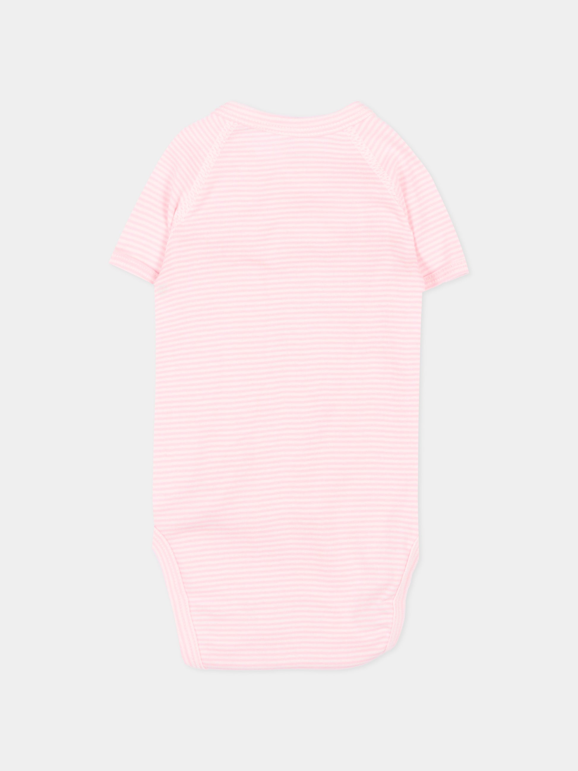 Set body multicolor per neonata con fragole,Petit Bateau,A0FAU VARIANTE 1 00