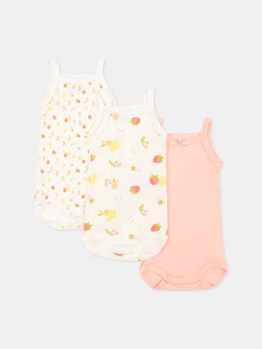 Body multicolor per neonata con frutta,Petit Bateau,A0FRX VARIANTE 1 00