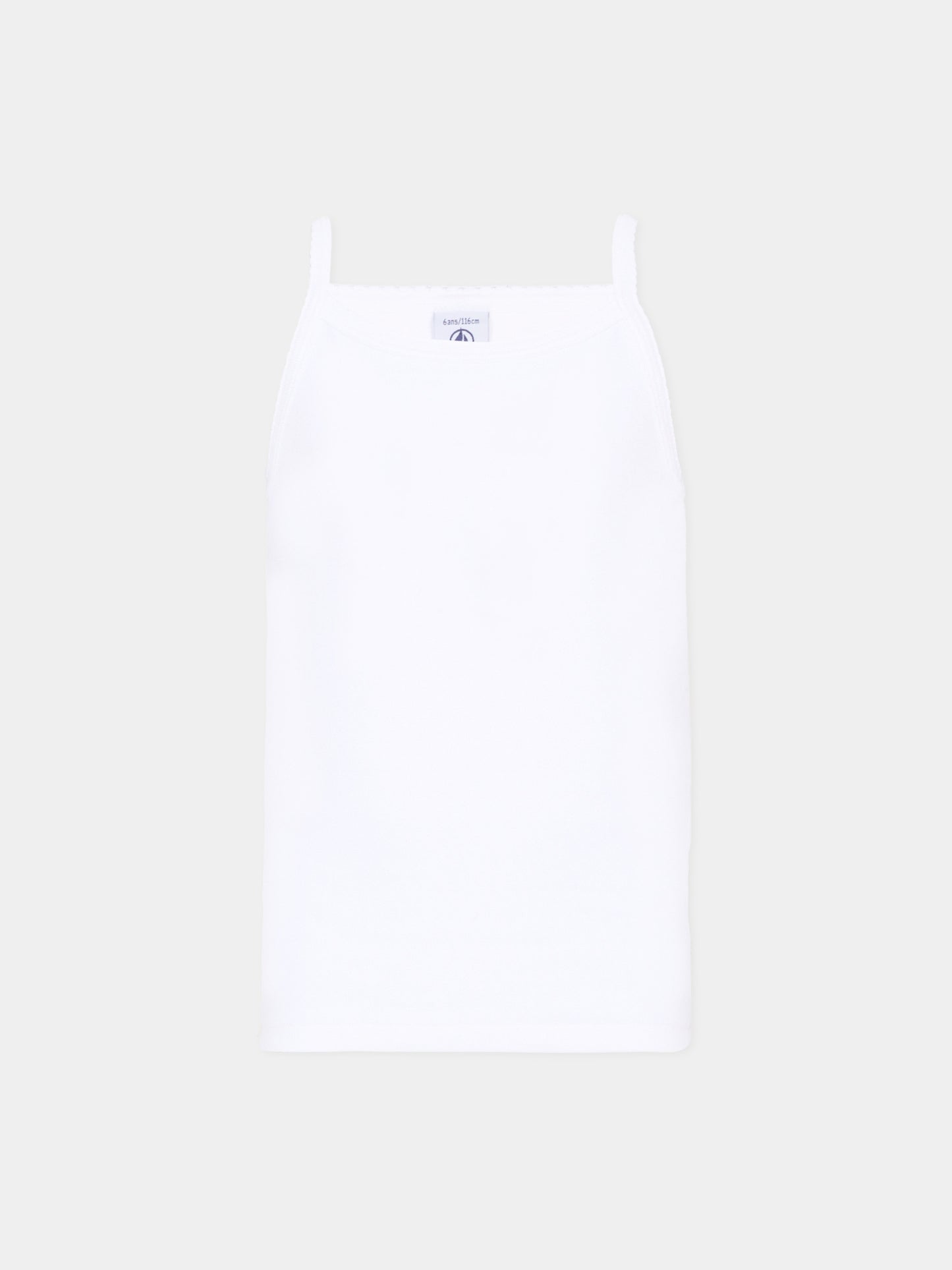 Set canottiere bianca per bambina,Petit Bateau,A0AA6 VARIANTE 1 00