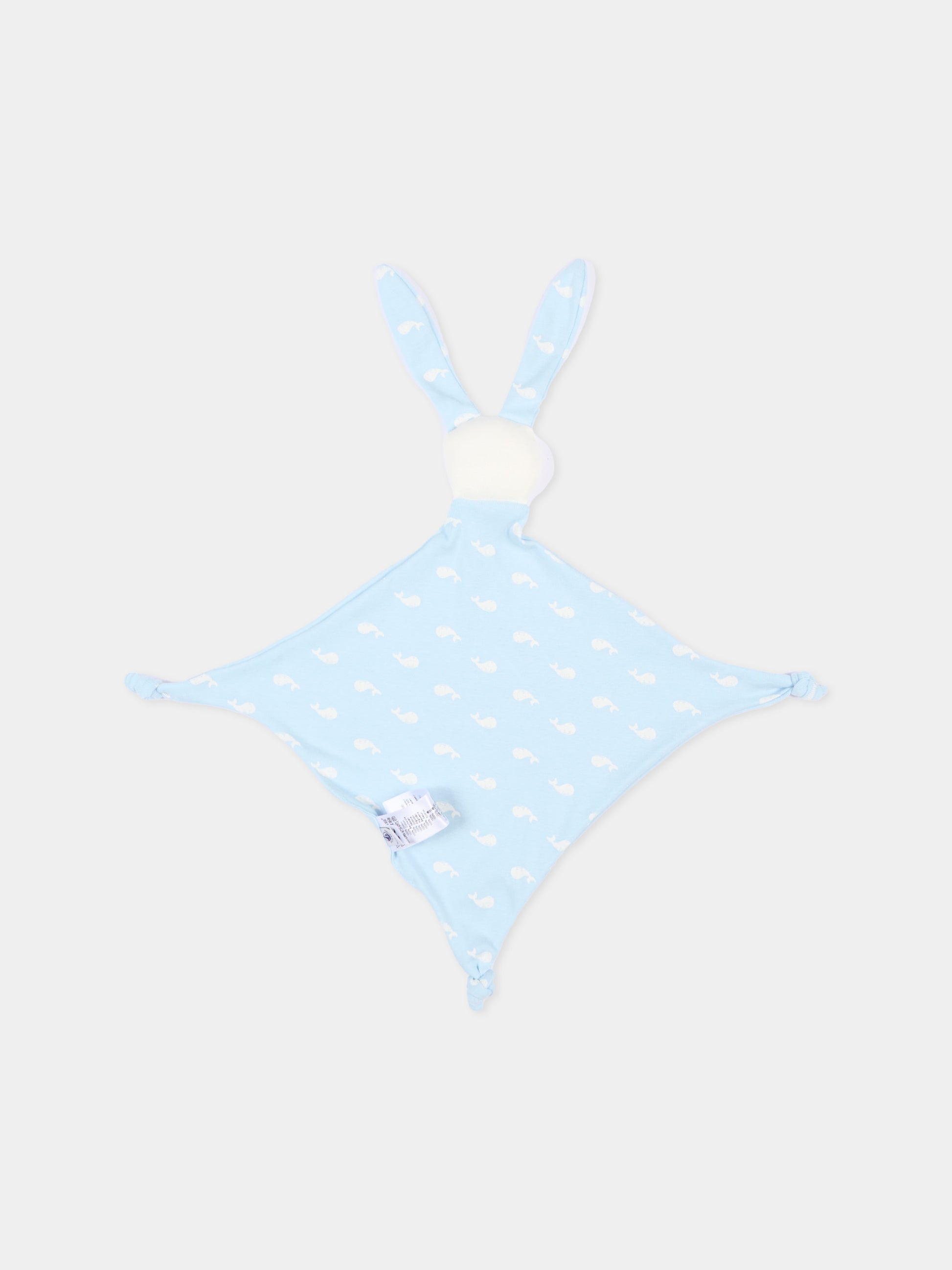 Pagliaccetto celeste per neonato con doudou,Petit Bateau,A0FT0 TOUDOU/MARSHMALLOW 01