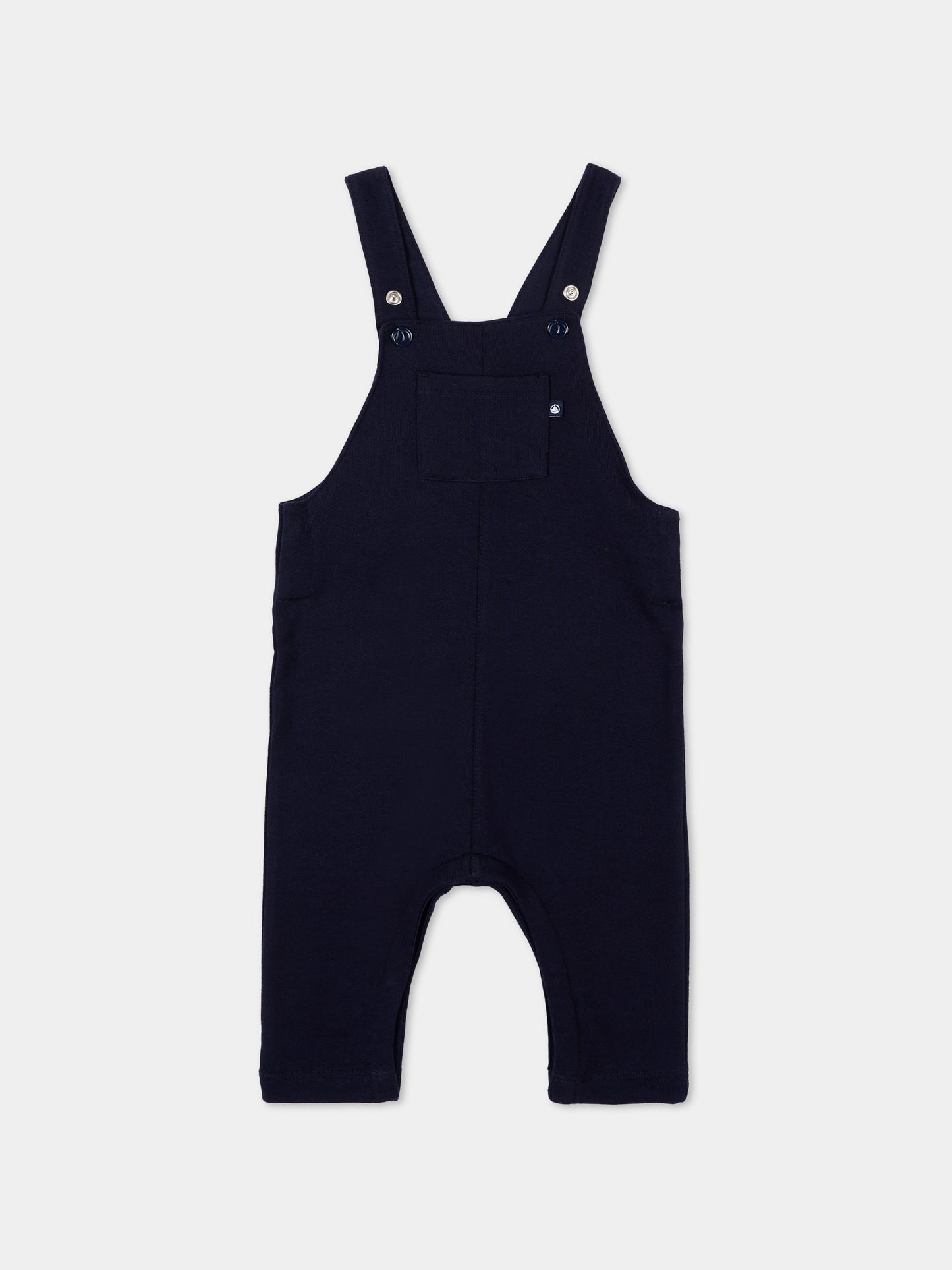 Salopette blu per neonati,Petit Bateau,A0DXD SOIR 01