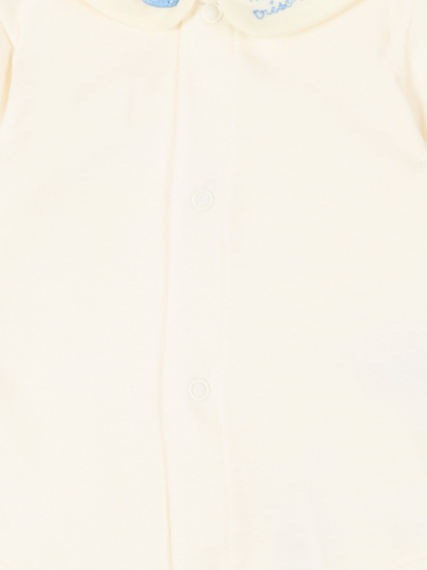 Body avorio per neonato con balena,Petit Bateau,A0FSV MILK/FLO 01