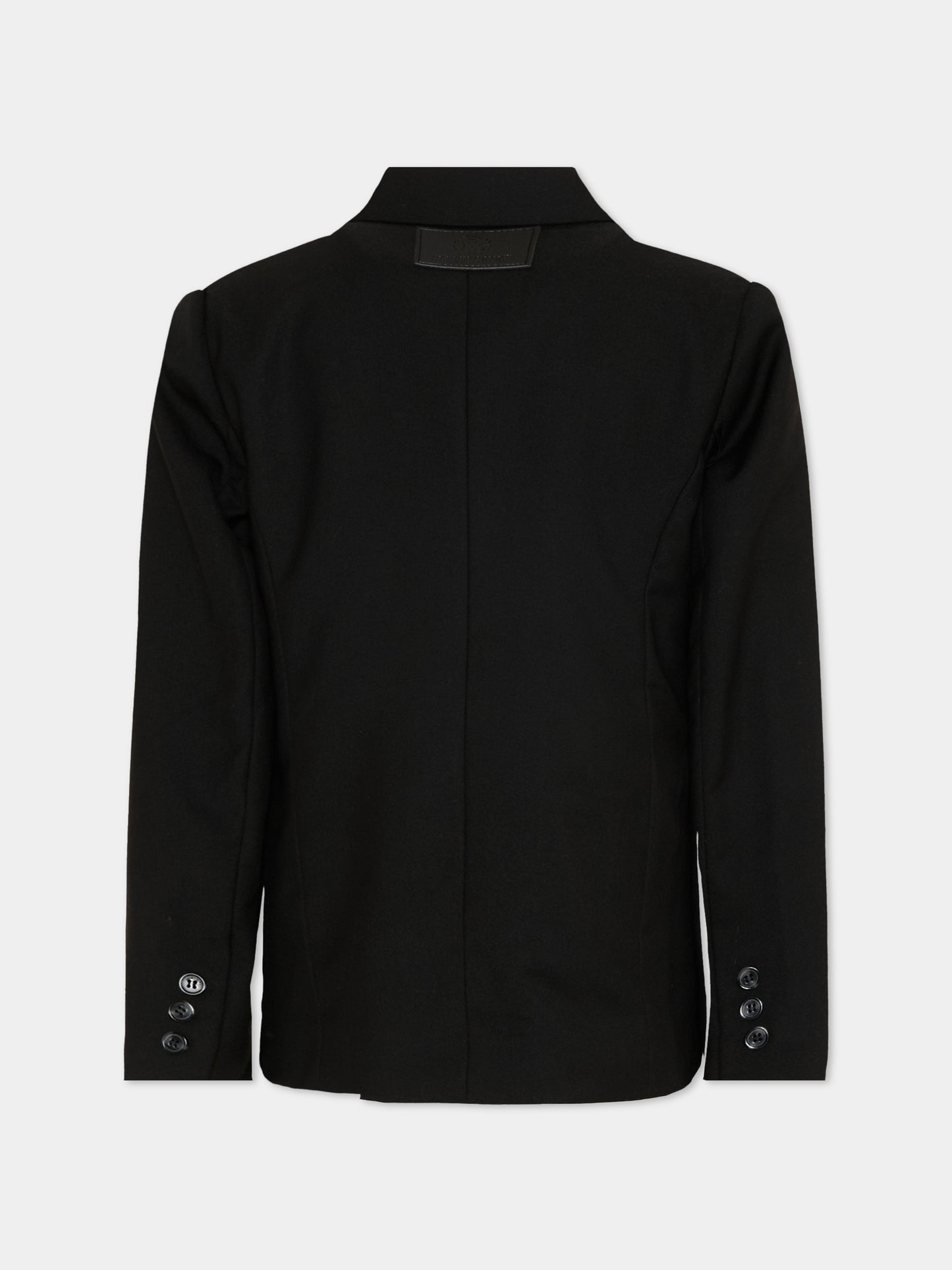 Giacca nera per bambino doppiopetto,Roberto Cavalli Kids,CBP26119GC BLACK