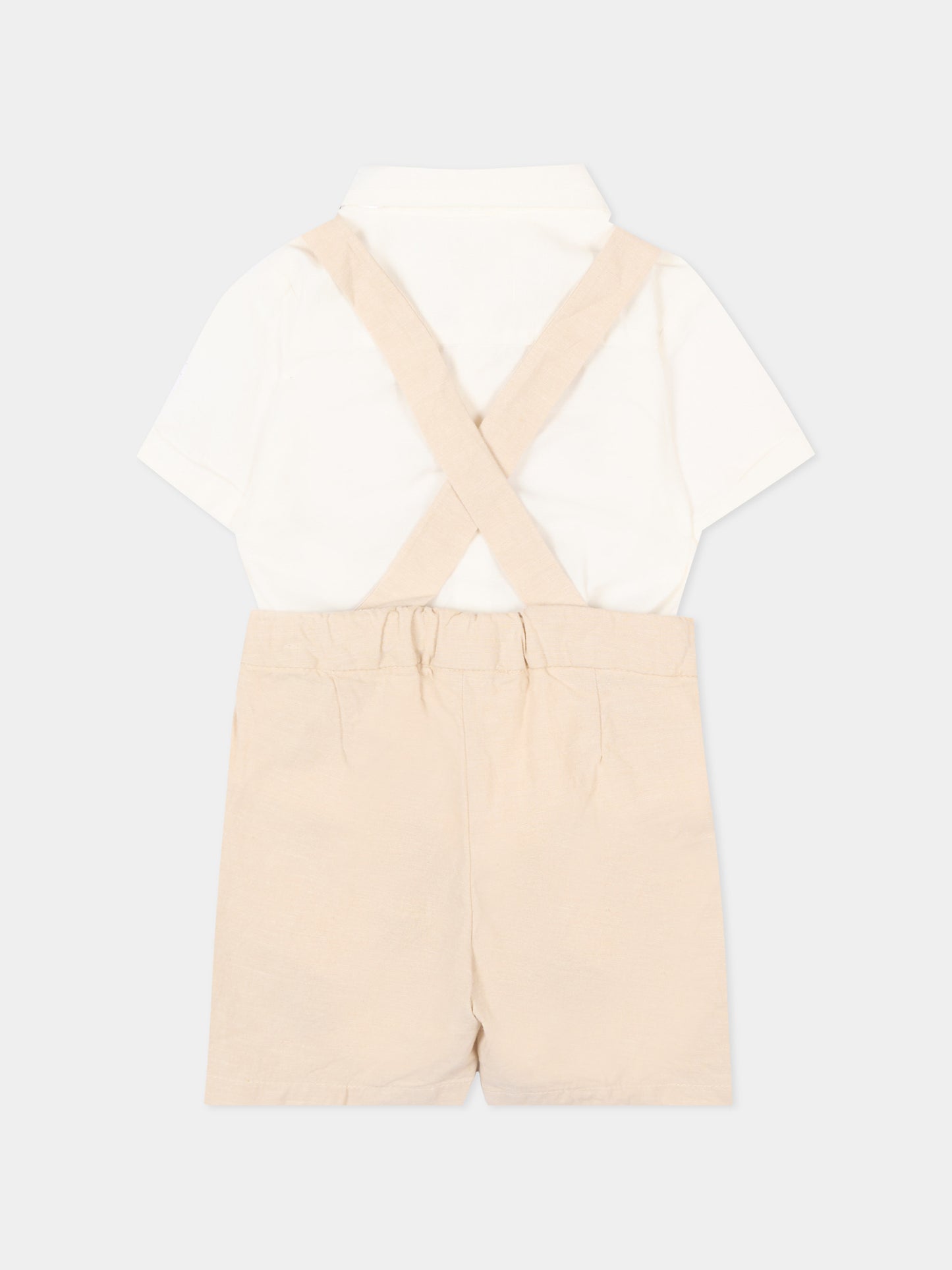 Completo elegante beige per neonato,Mayoral,1226 063