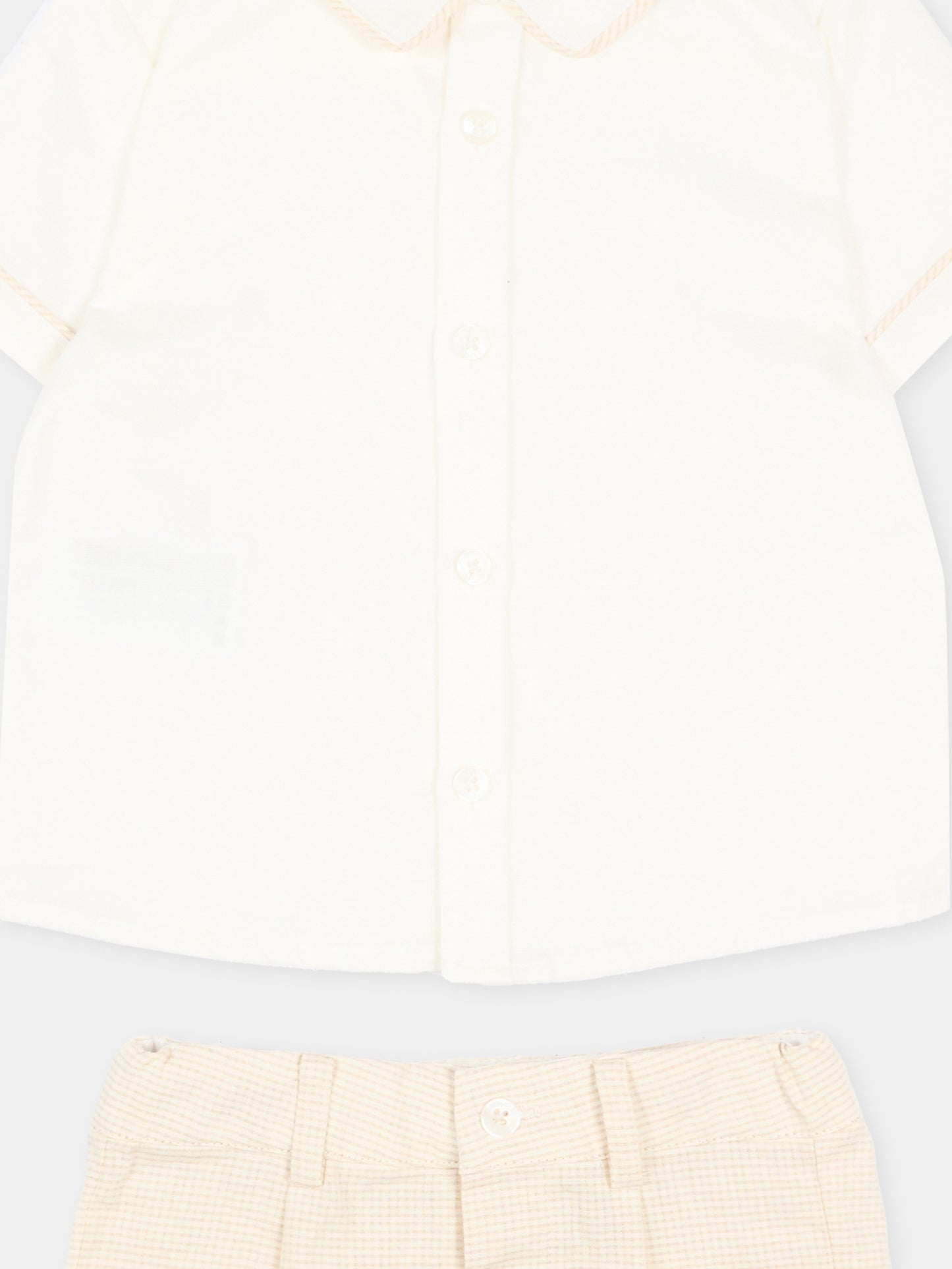 Completo elegante beige per neonato,Mayoral,1225 092