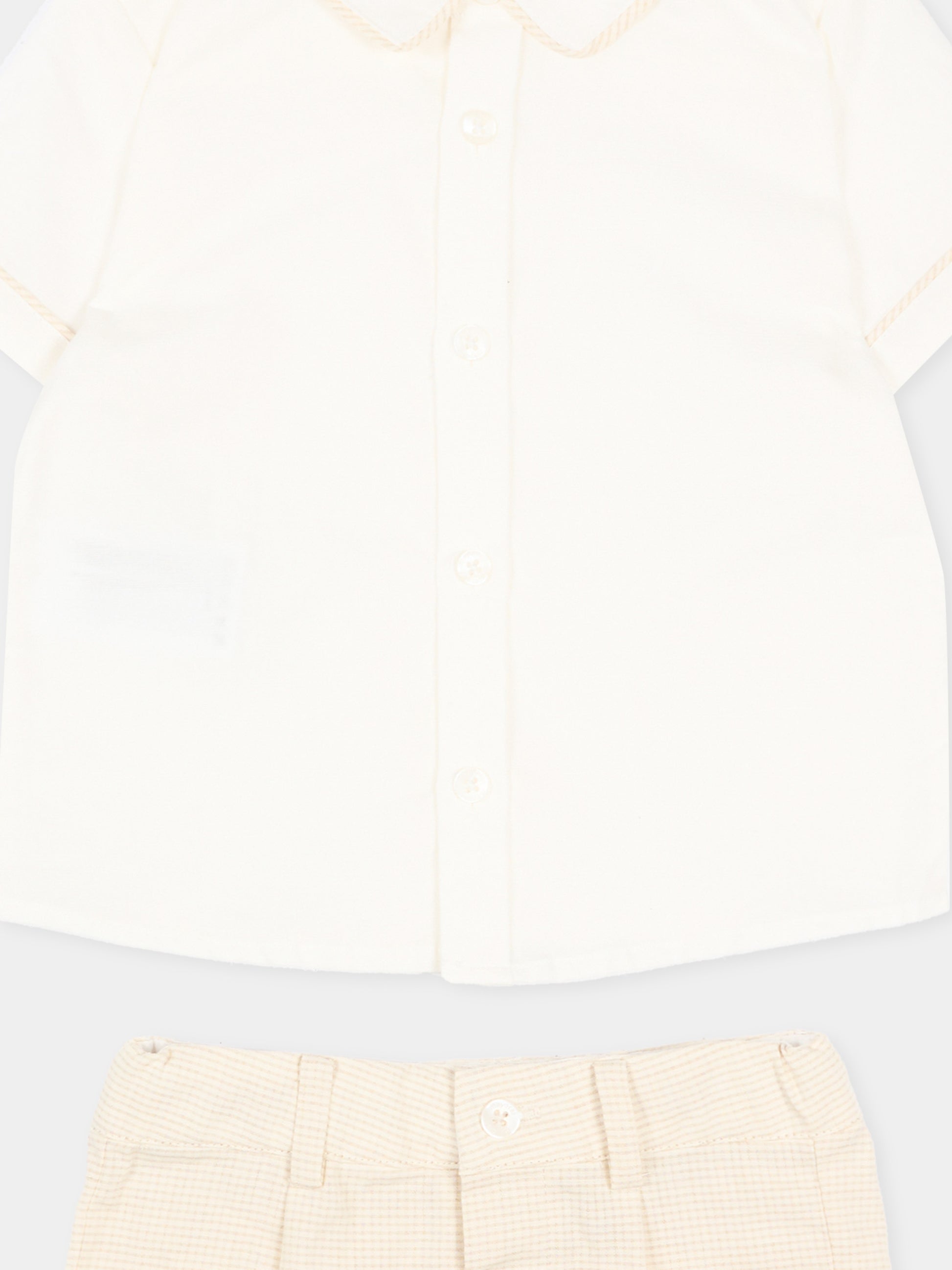 Completo elegante beige per neonato,Mayoral,1225 092