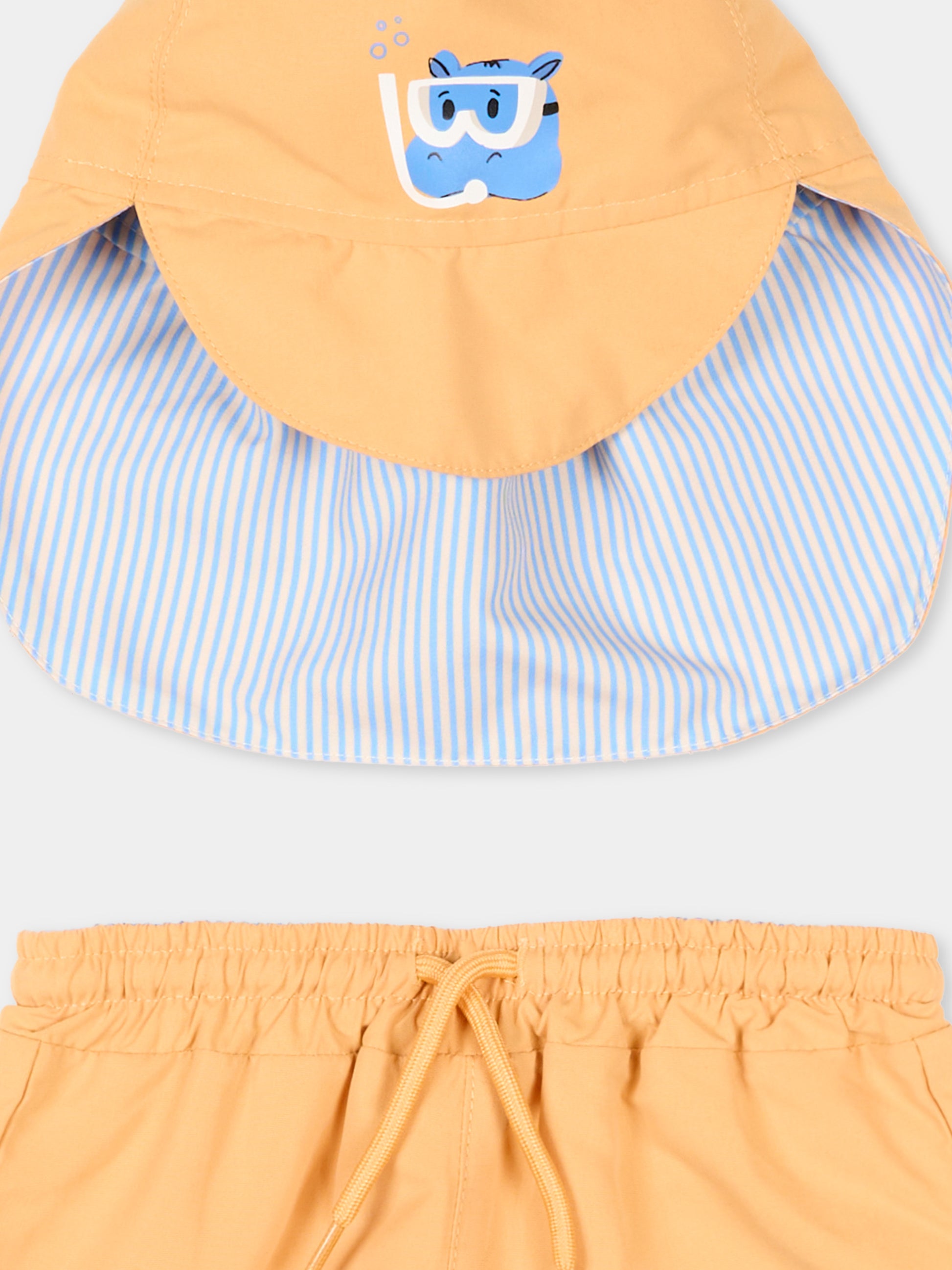 Boxer mare giallo per neonato con cappello,Mayoral,1662 019