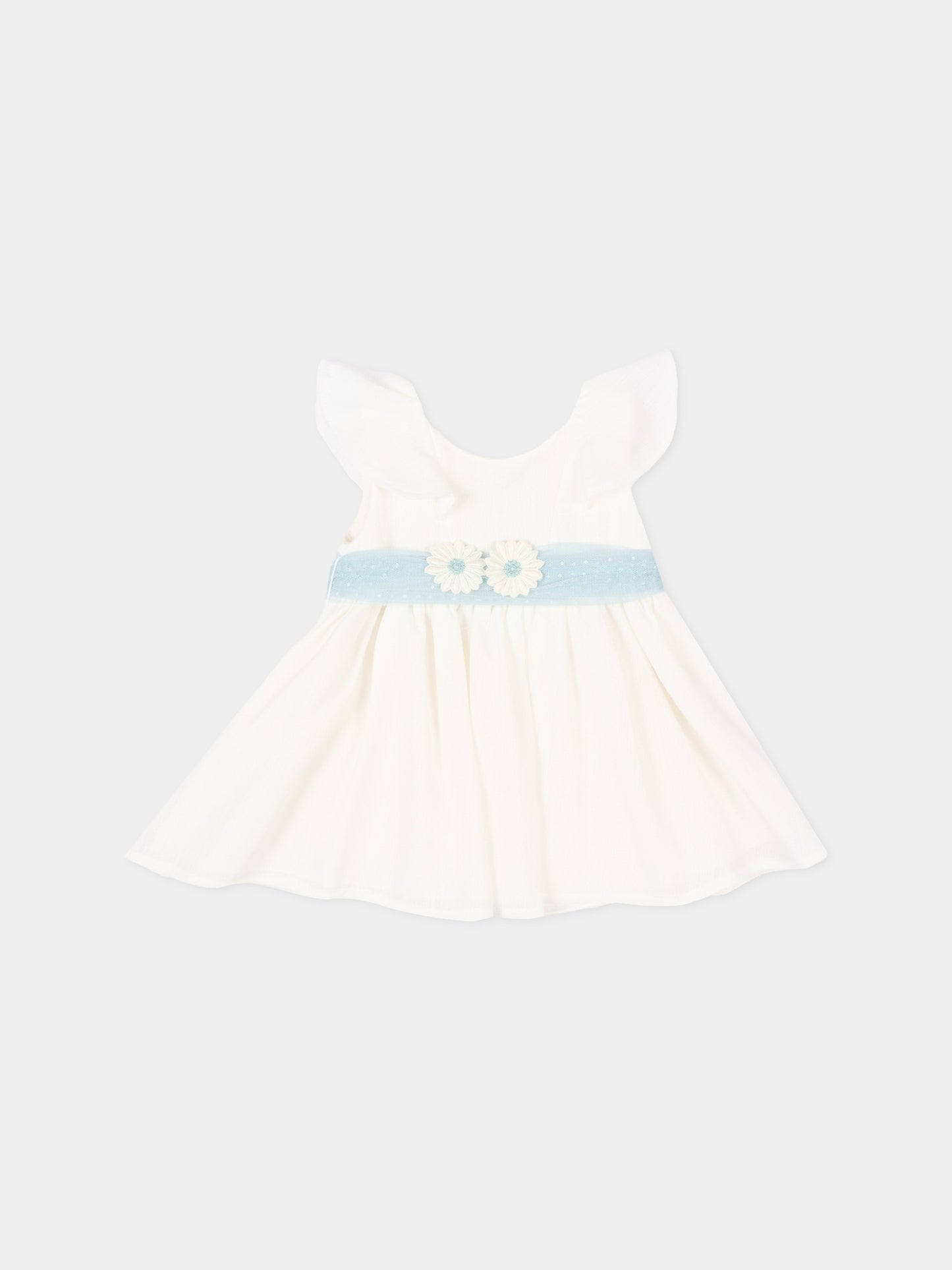 Abito elegante avorio per neonata con fiocco,Mayoral,1903 042