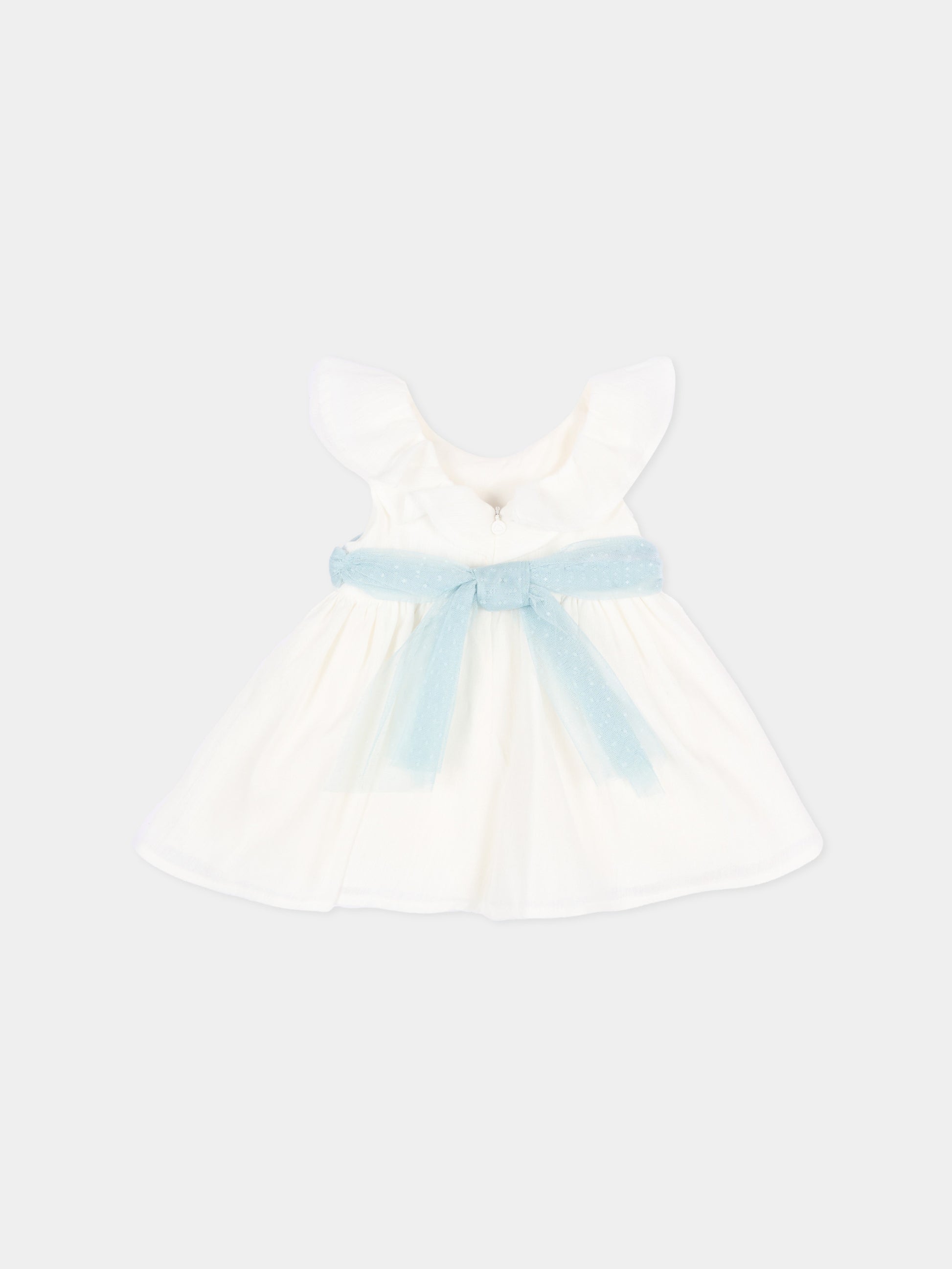 Abito elegante avorio per neonata con fiocco,Mayoral,1903 042