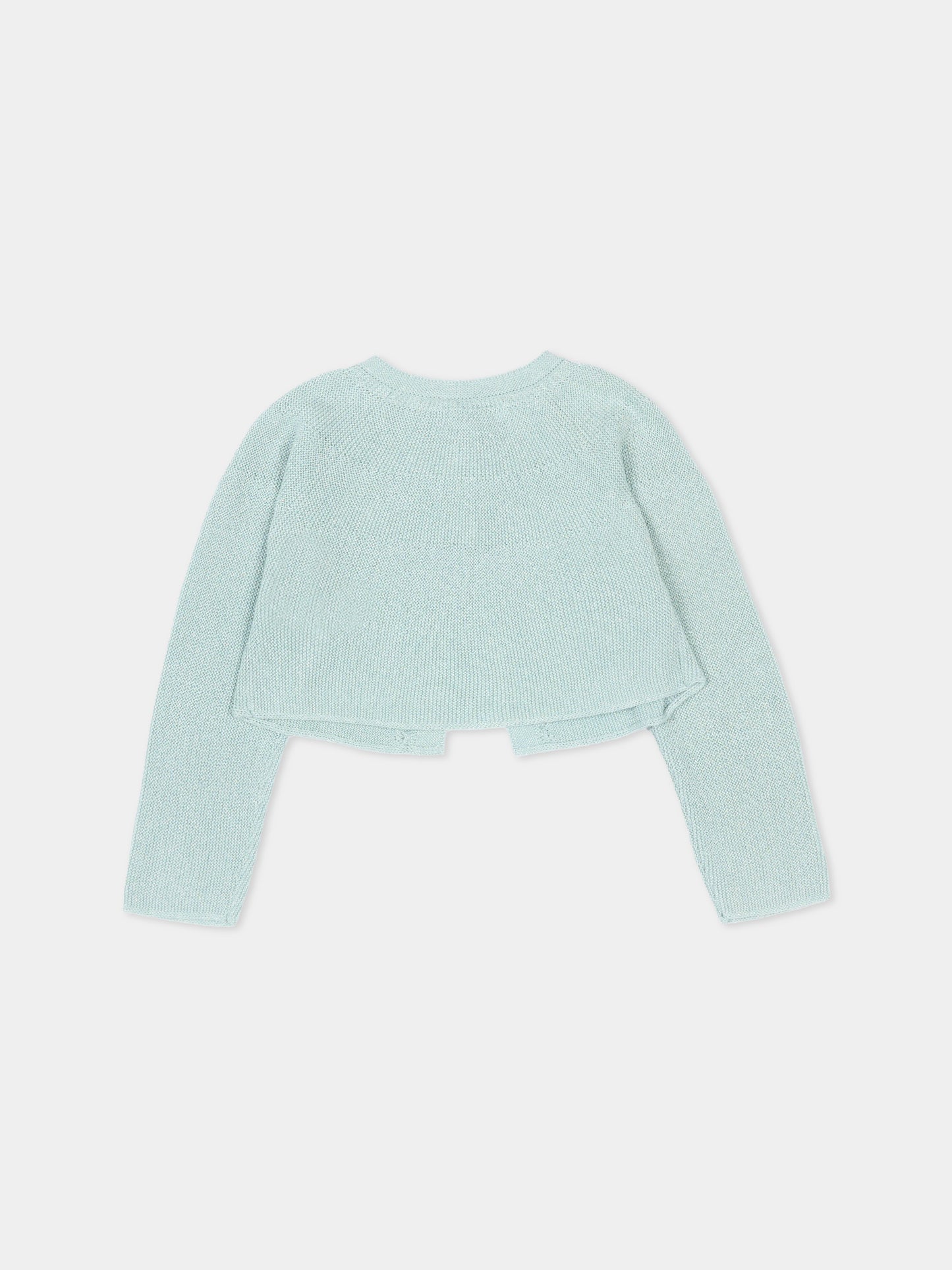 Cardigan verde per neonata corto,Mayoral,302 075