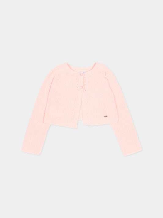 Cardigan rosa per neonata coprispalle,Mayoral,302 74