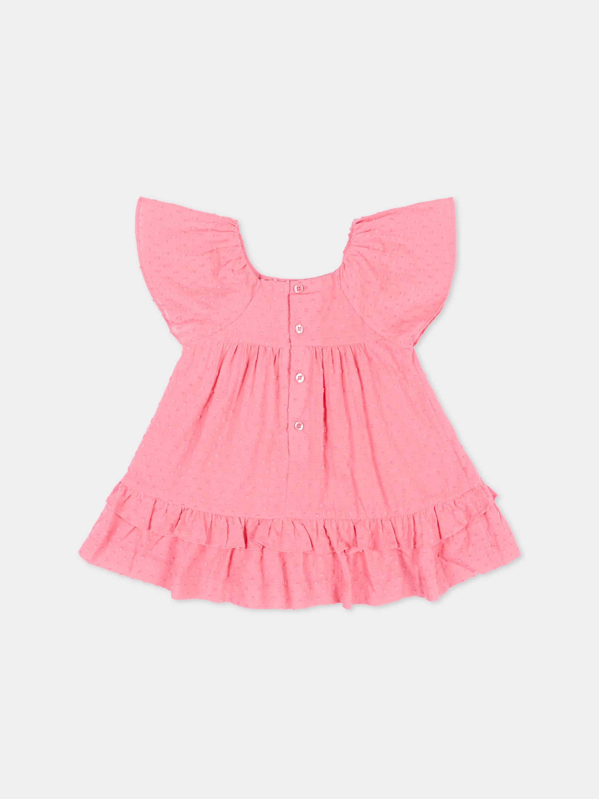 Vestito rosa per neonata con volant,Mayoral,1912 041