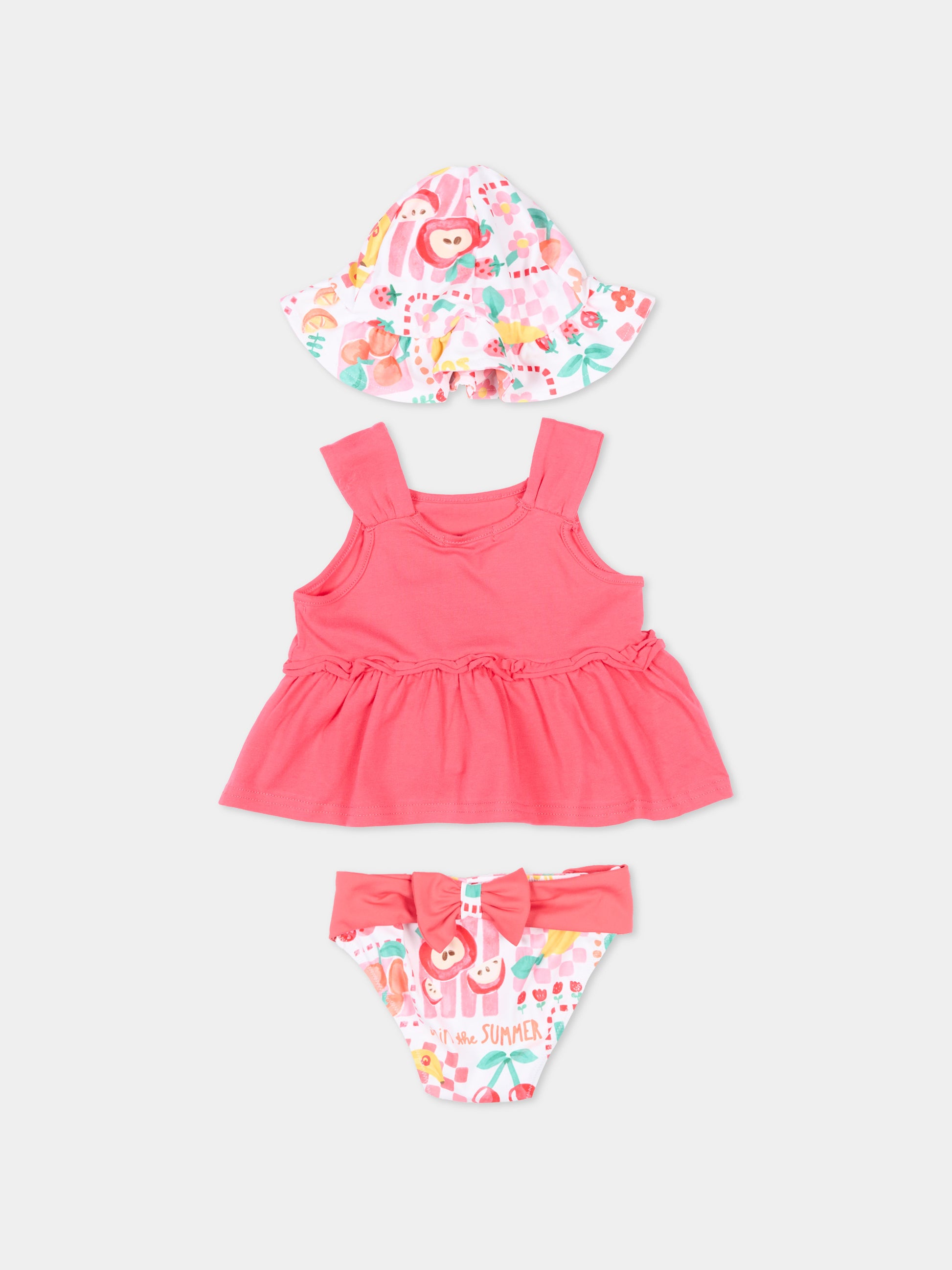 Copricostume rosa per neonata set mare,Mayoral,1654 014